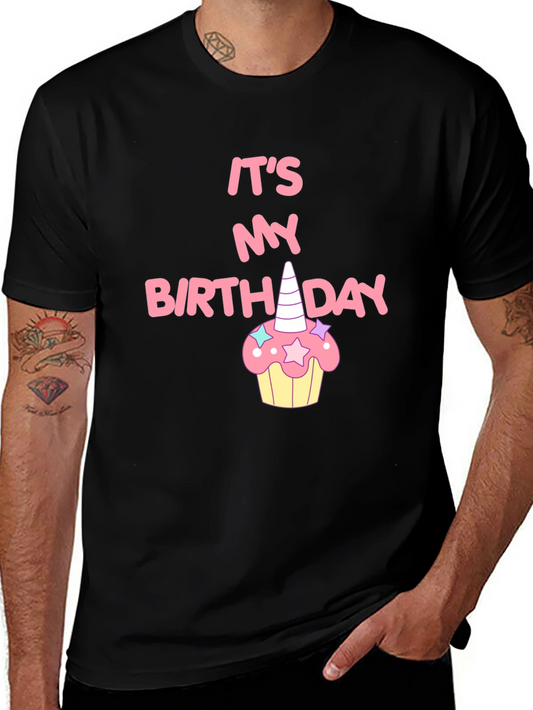 Its My Birthday Unicorn Cupcake T-Shirt