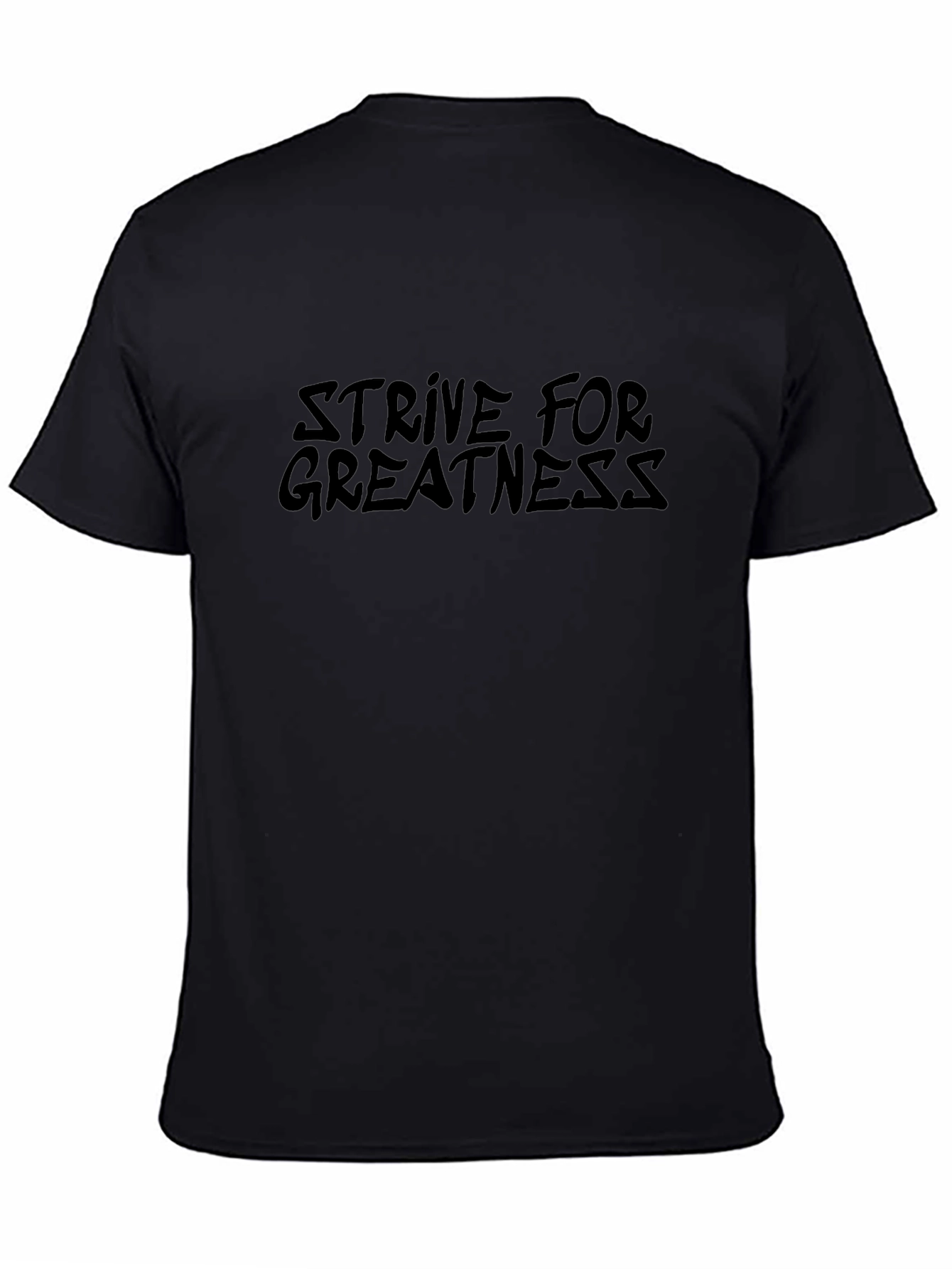 Strive For Greatness Graphic Tee - Classic Black