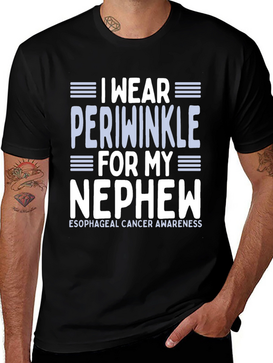 I Wear Periwinkle Esophageal Cancer Awareness T-Shirt