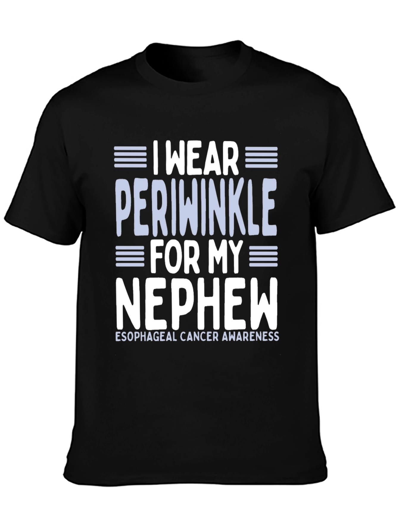 I Wear Periwinkle Esophageal Cancer Awareness T-Shirt