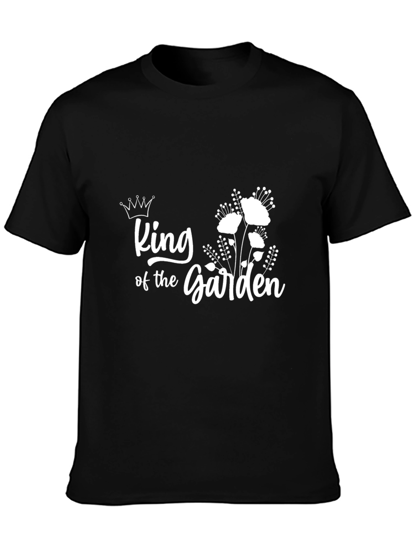 King of the Garden Black T-Shirt
