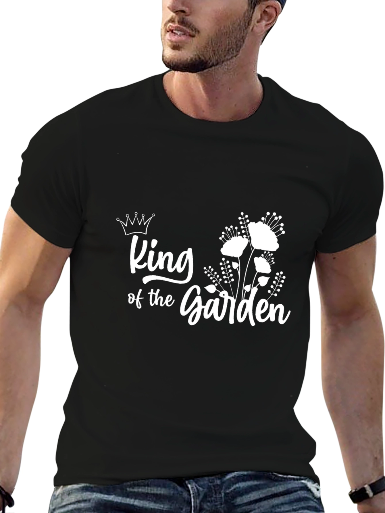 King of the Garden Black T-Shirt