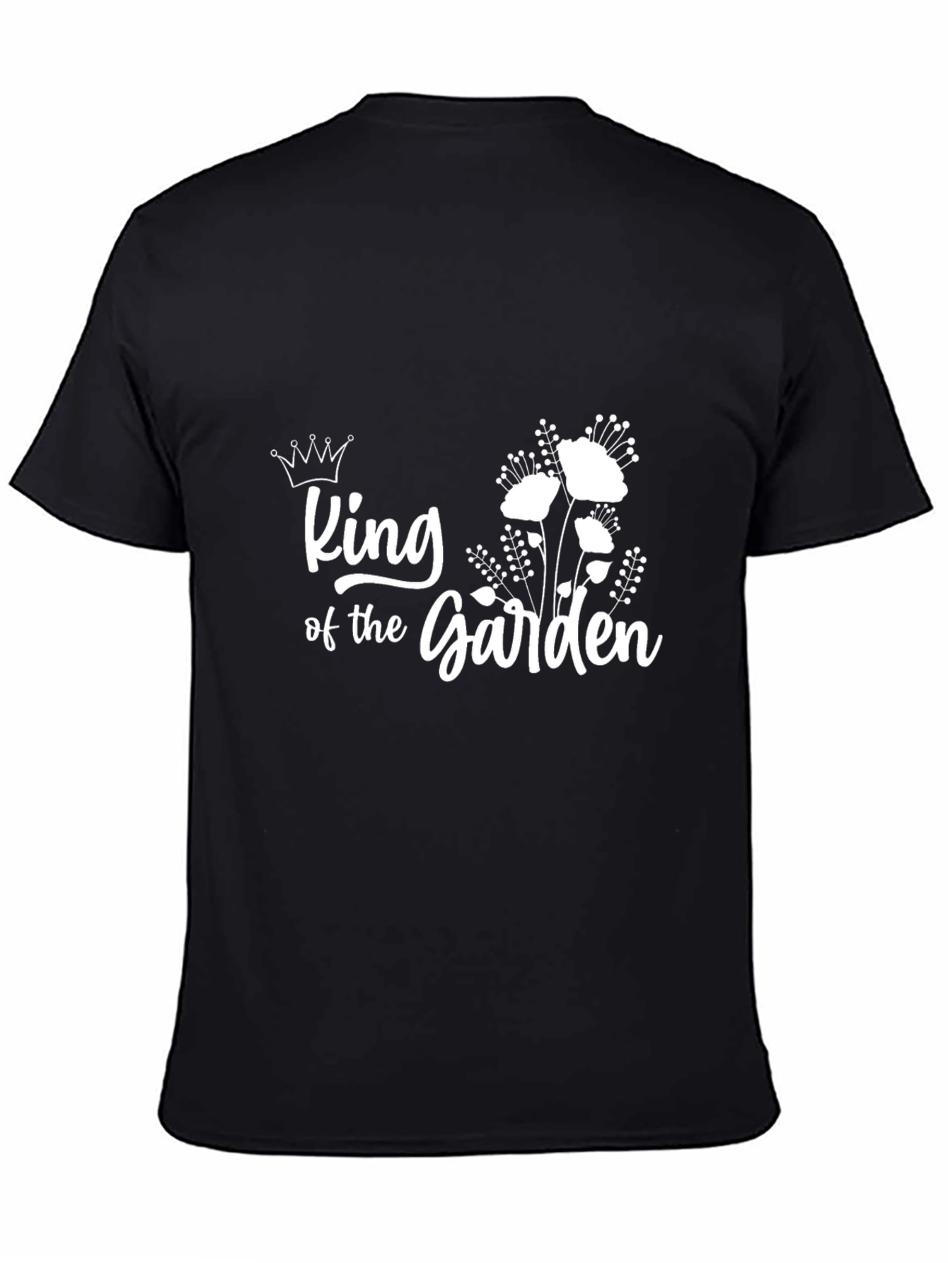 King of the Garden Black T-Shirt