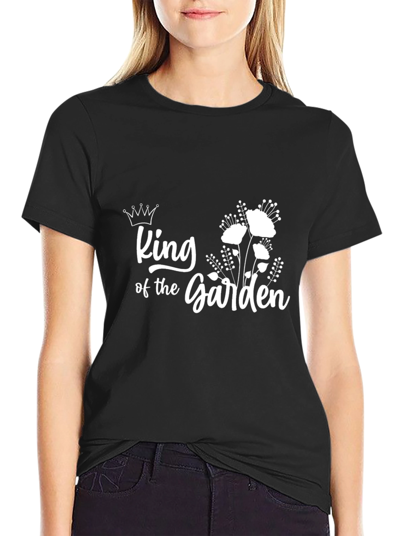 King of the Garden Black T-Shirt