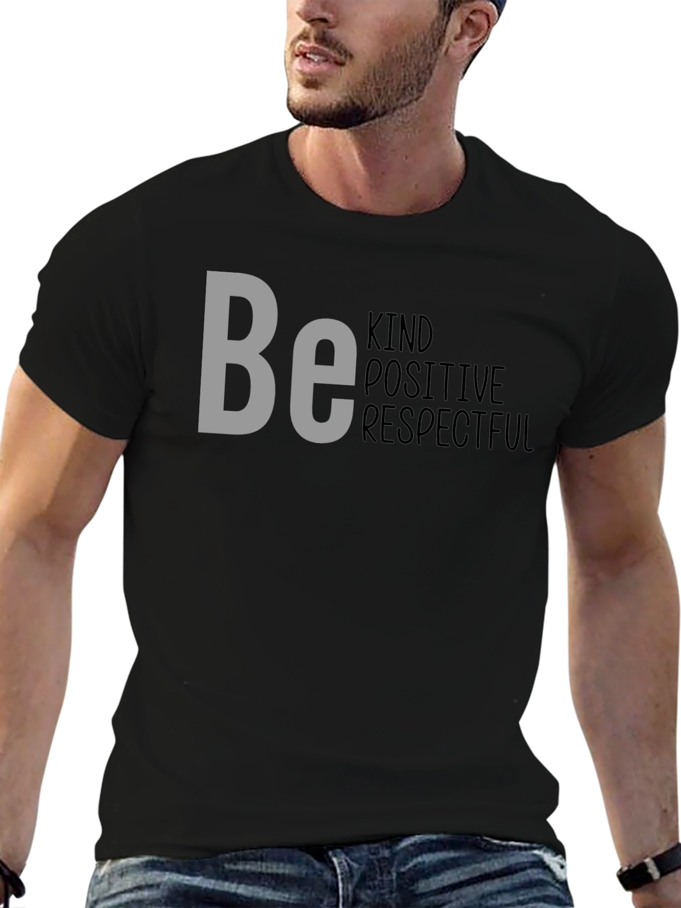 Be Kind Positive Respectful Graphic T-Shirt