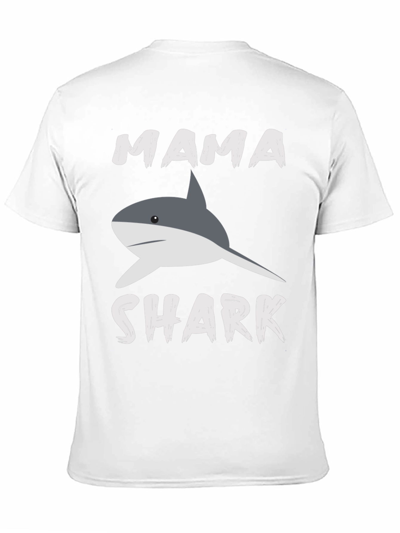 Mama Shark Graphic T-Shirt - Black Crew Neck