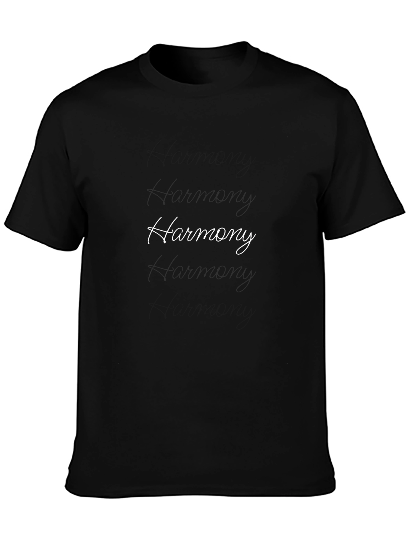 Harmony Black T-Shirt - Stylish Casual Wear