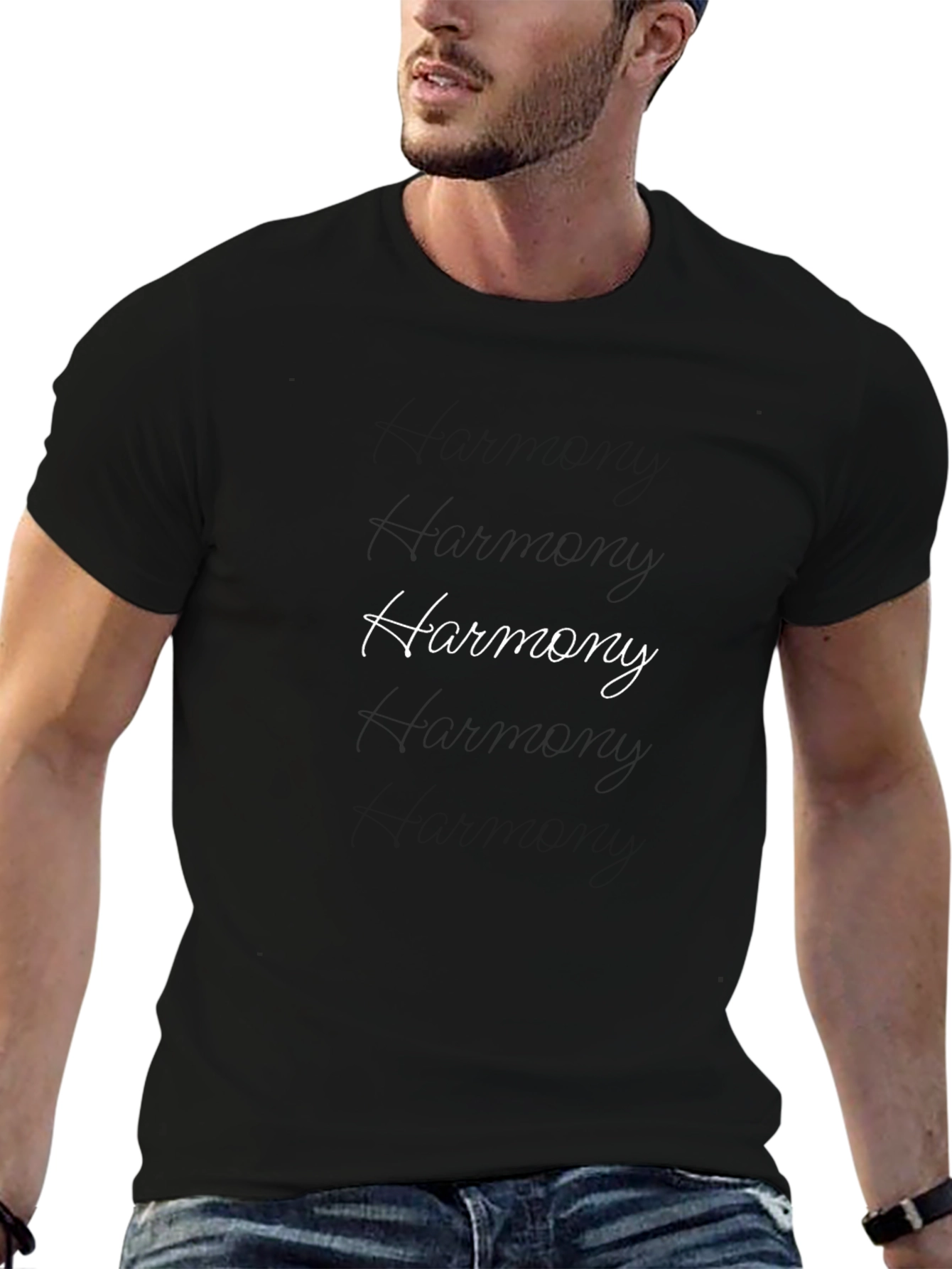Harmony Black T-Shirt - Stylish Casual Wear