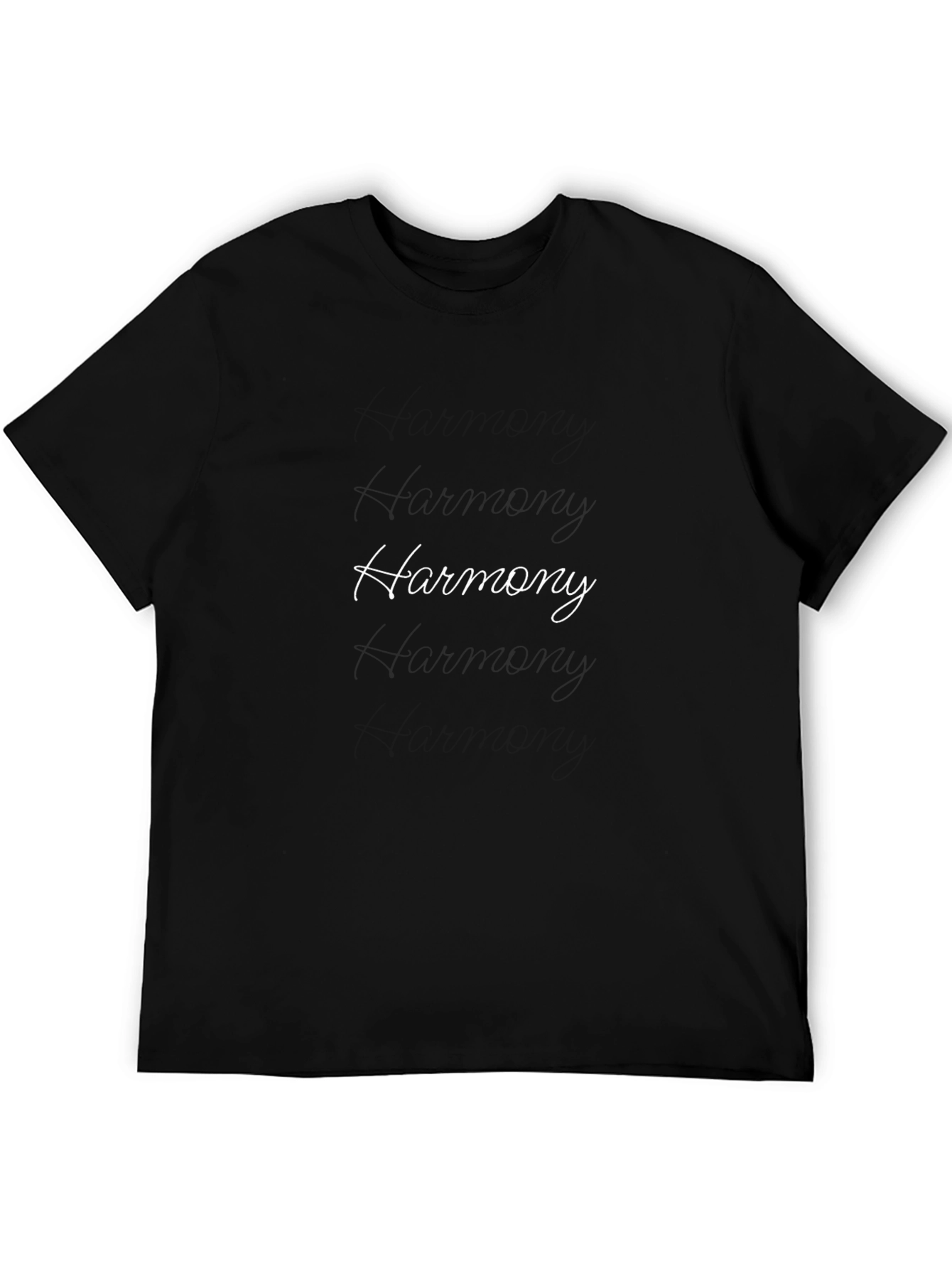 Harmony Black T-Shirt - Stylish Casual Wear