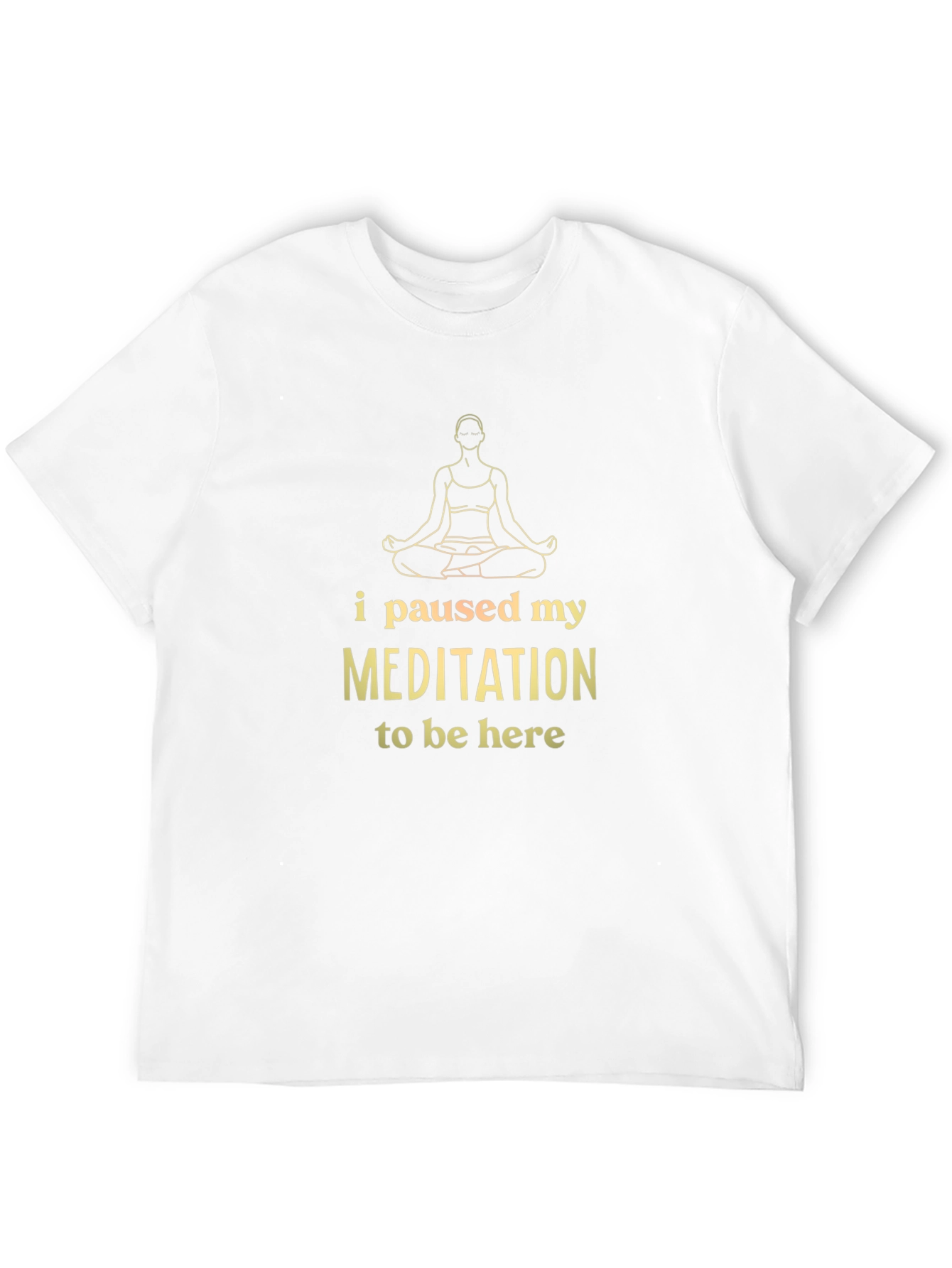 Meditation Humor T-Shirt - Relaxed Fit Black