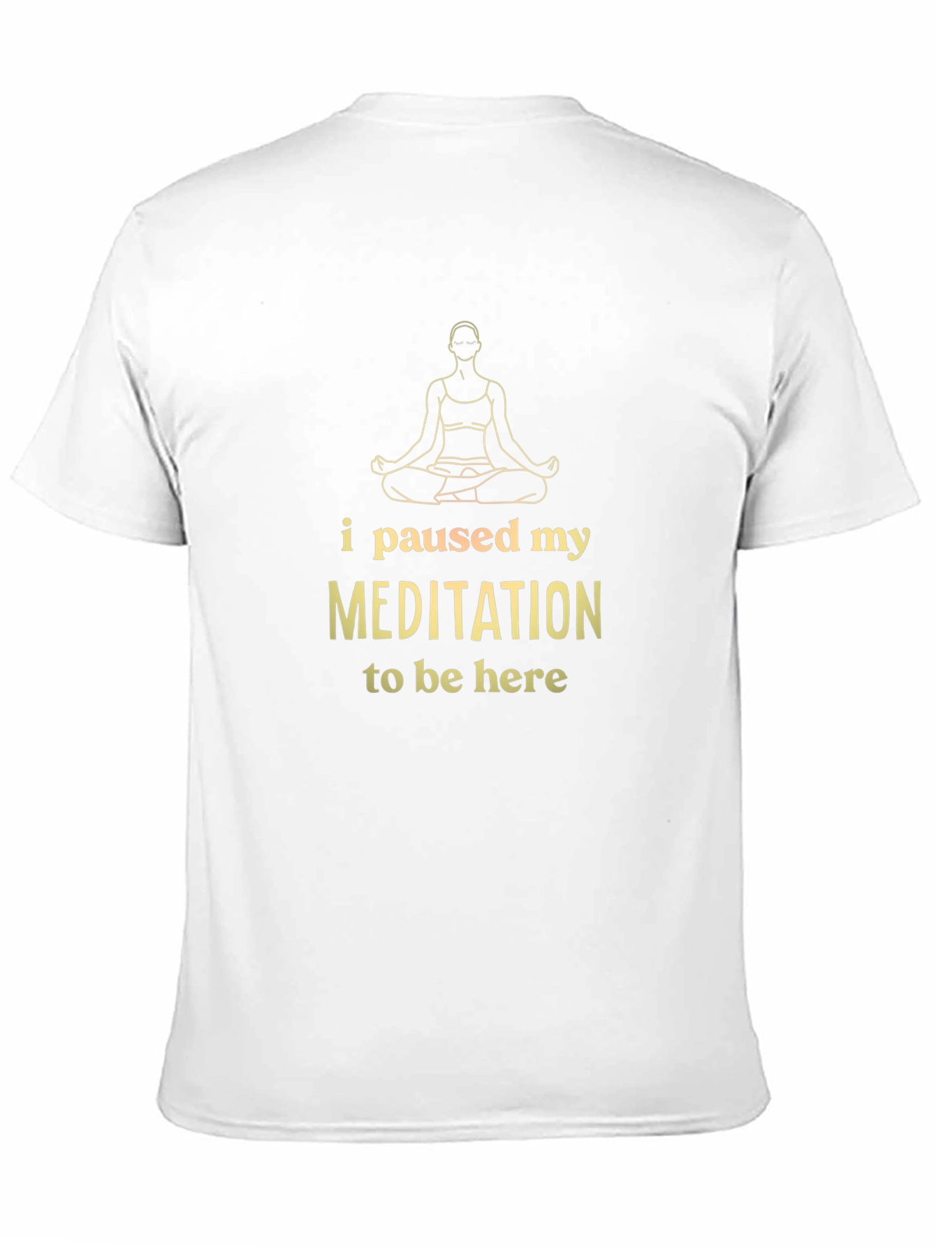Meditation Humor T-Shirt - Relaxed Fit Black