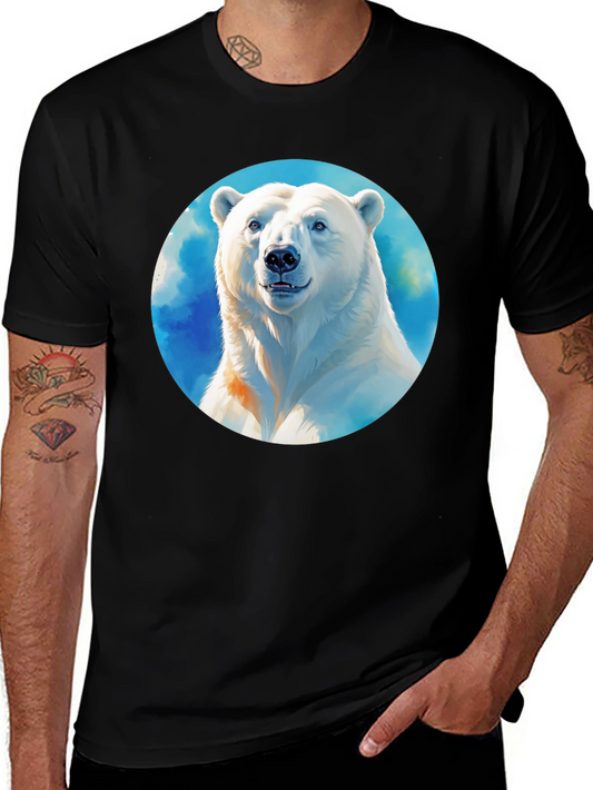 Polar Bear Graphic Tee - Mens Black T-Shirt