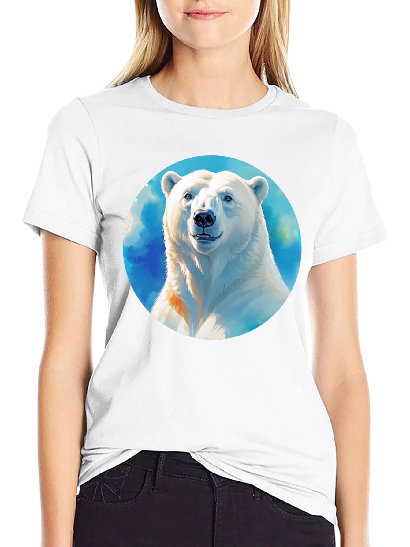 Polar Bear Graphic Tee - Mens Black T-Shirt