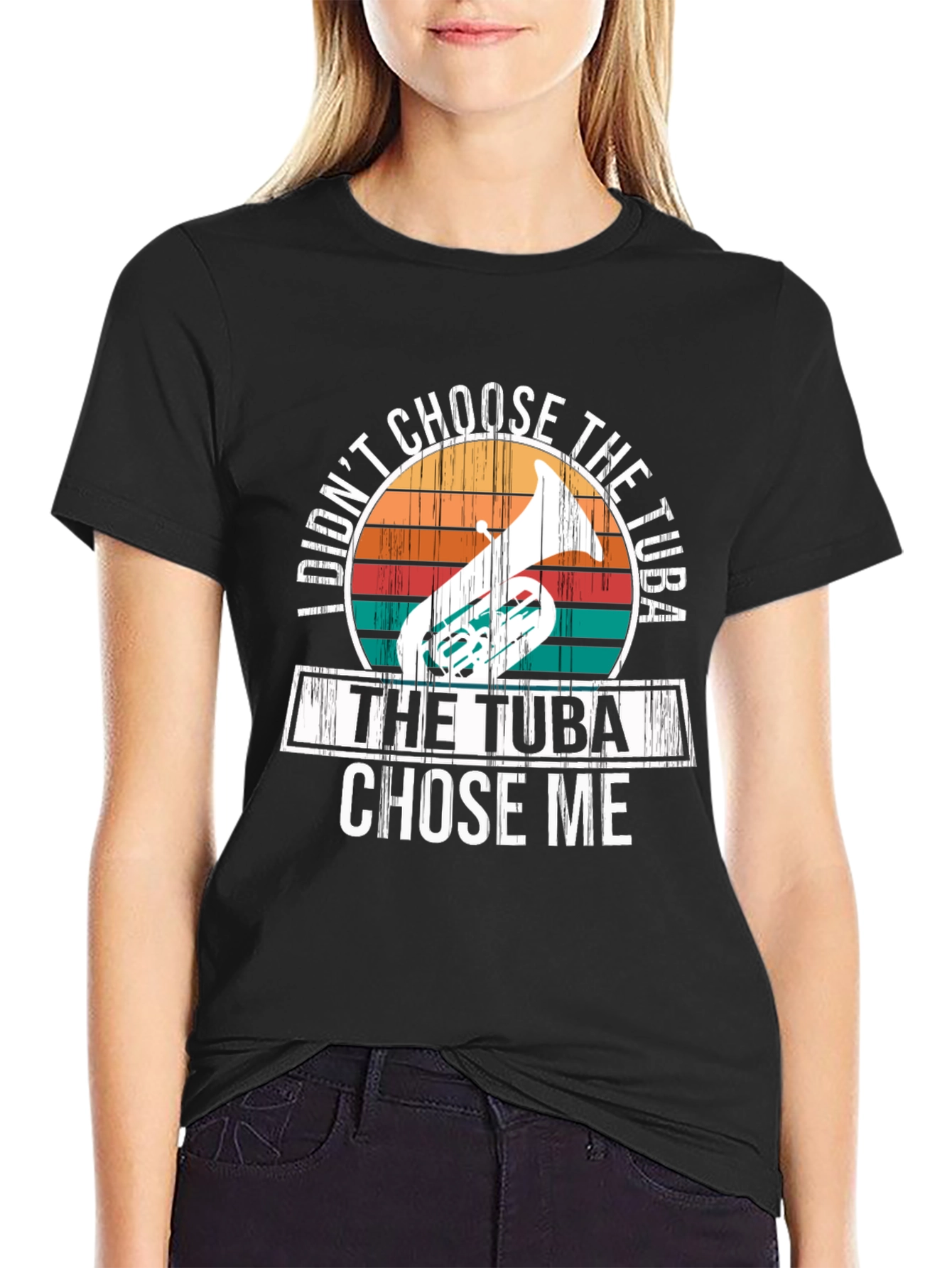 Tuba Chose Me T-Shirt - Funny Musician Tee