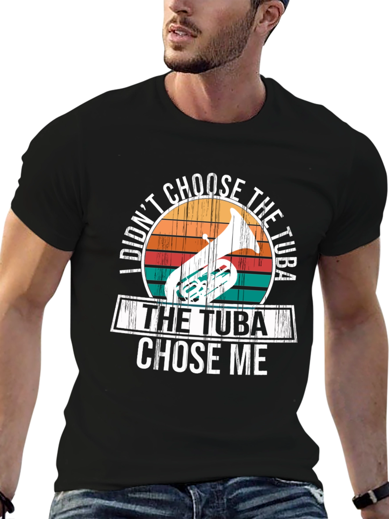 Tuba Chose Me T-Shirt - Funny Musician Tee