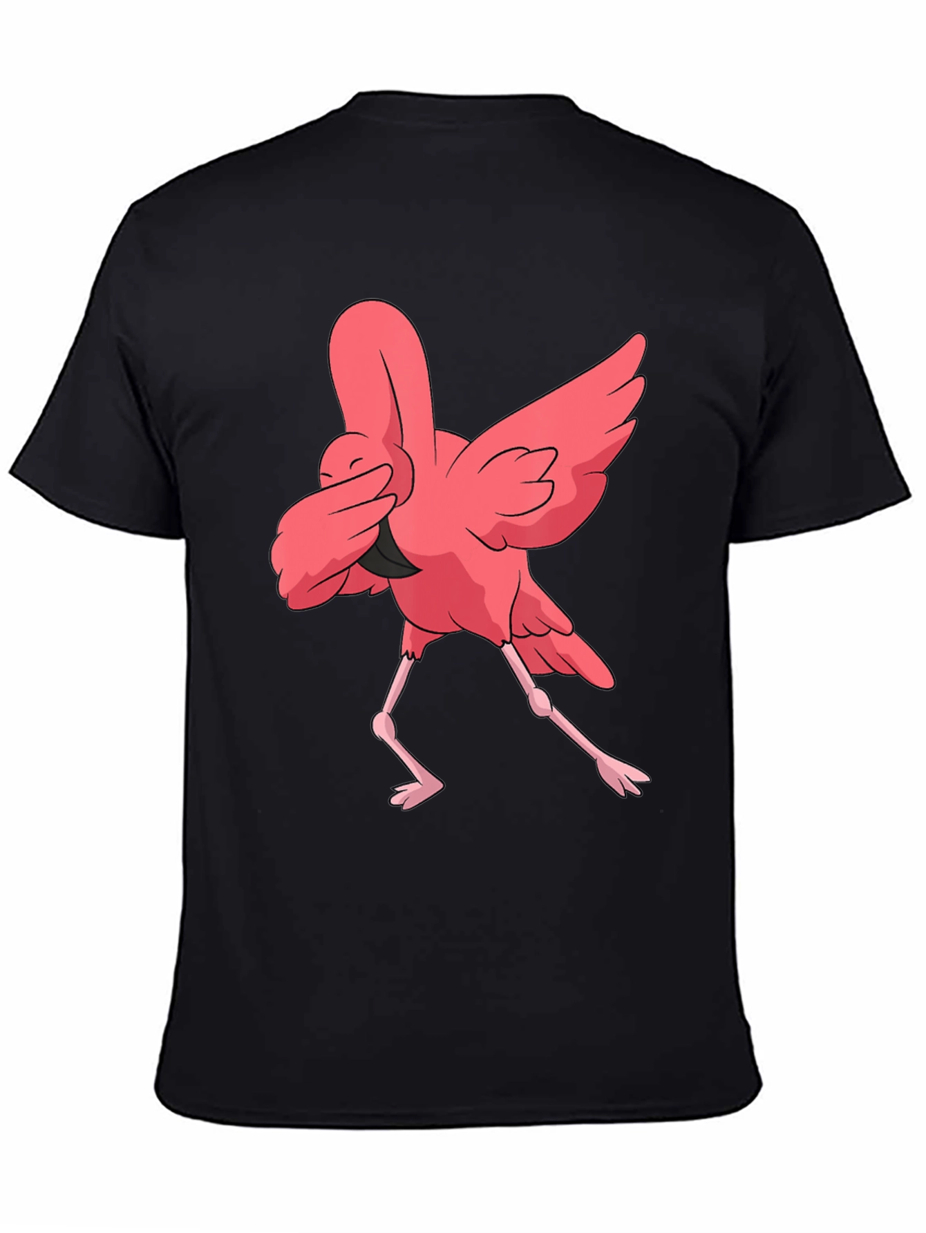 Dabbing Flamingo Graphic T-Shirt - Fun Animal Tee