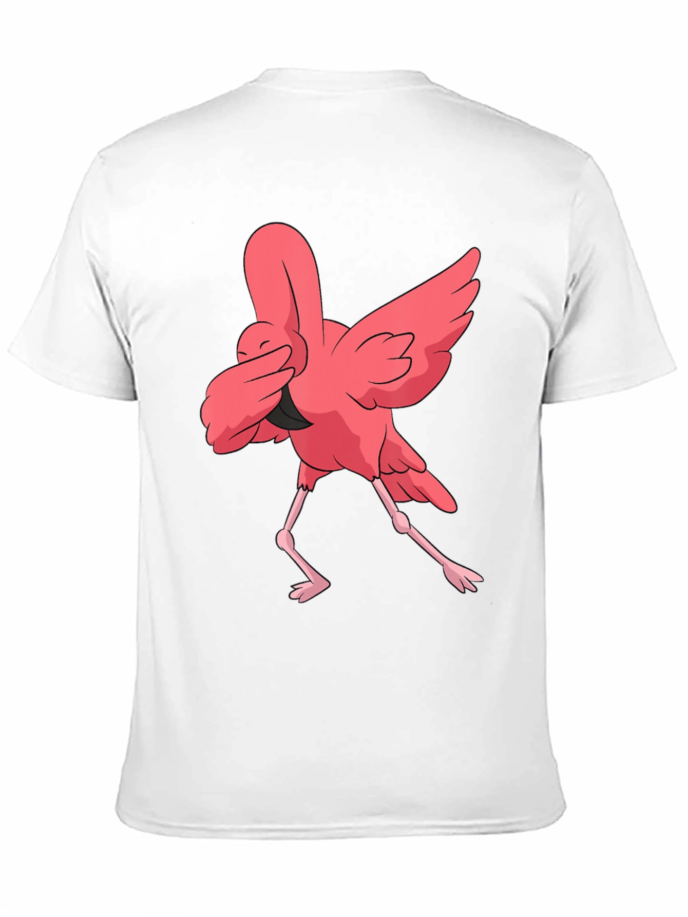 Dabbing Flamingo Graphic T-Shirt - Fun Animal Tee