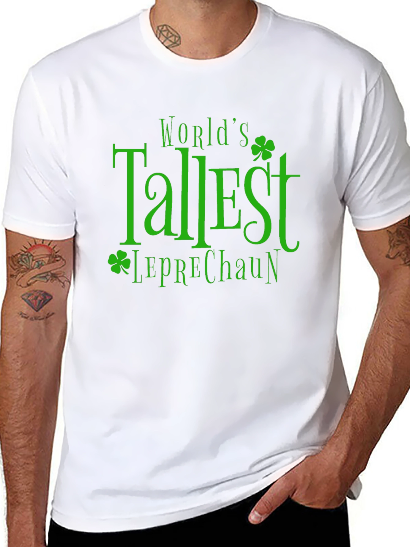 Worlds Tallest Leprechaun Black T-Shirt