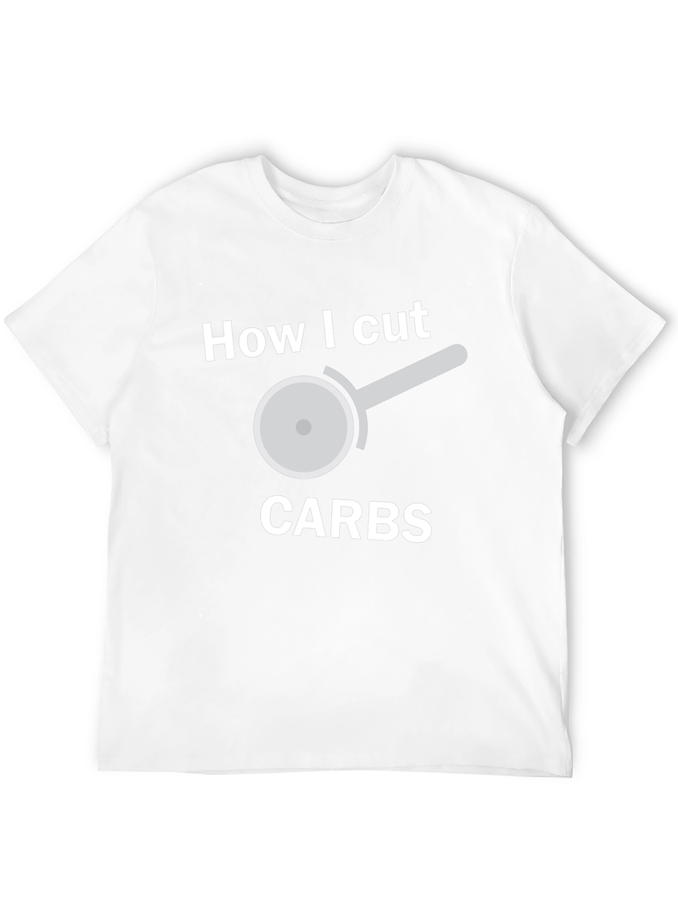 Funny Carb Cutting T-Shirt - Pizza Cutter Design