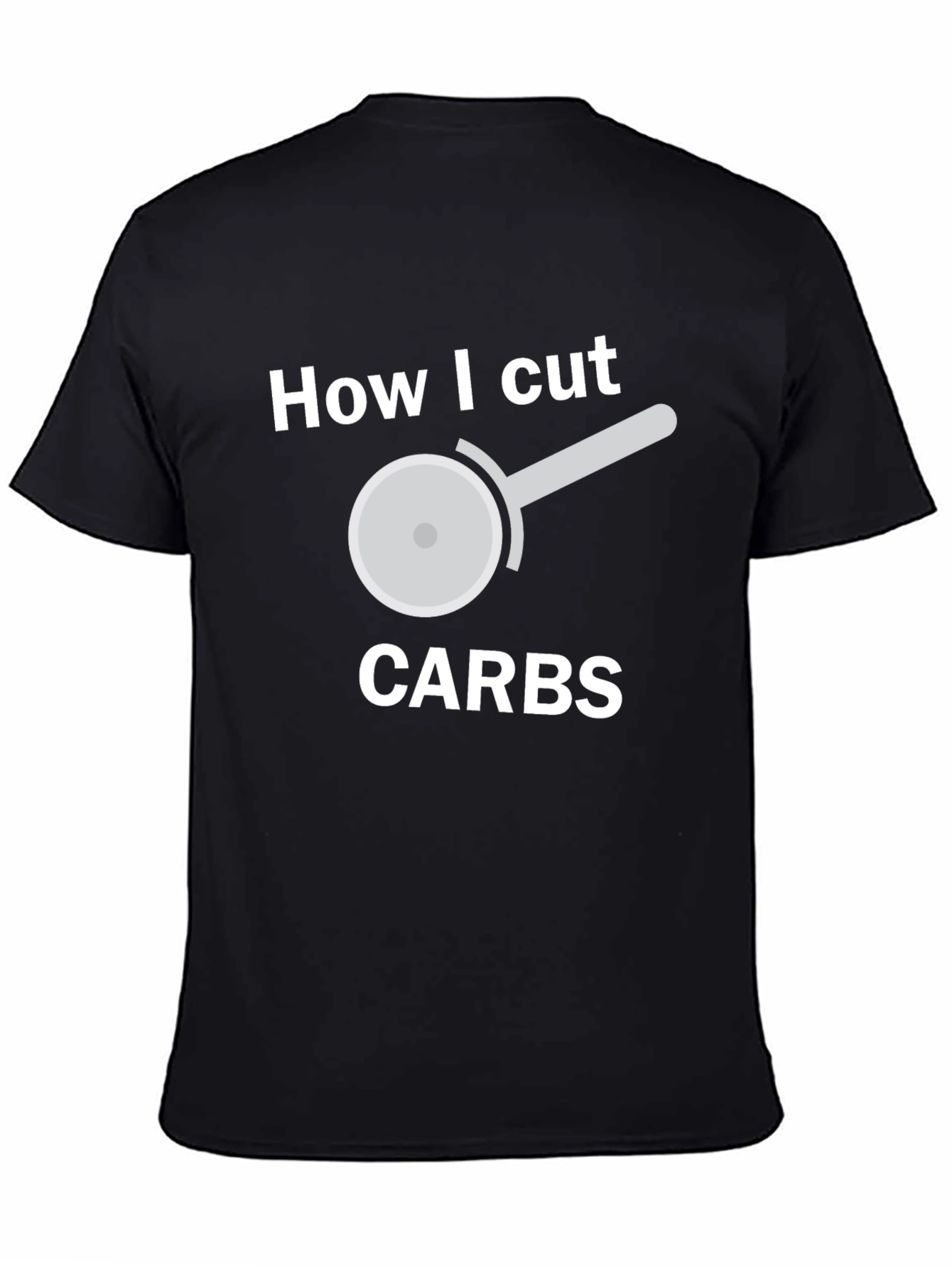 Funny Carb Cutting T-Shirt - Pizza Cutter Design