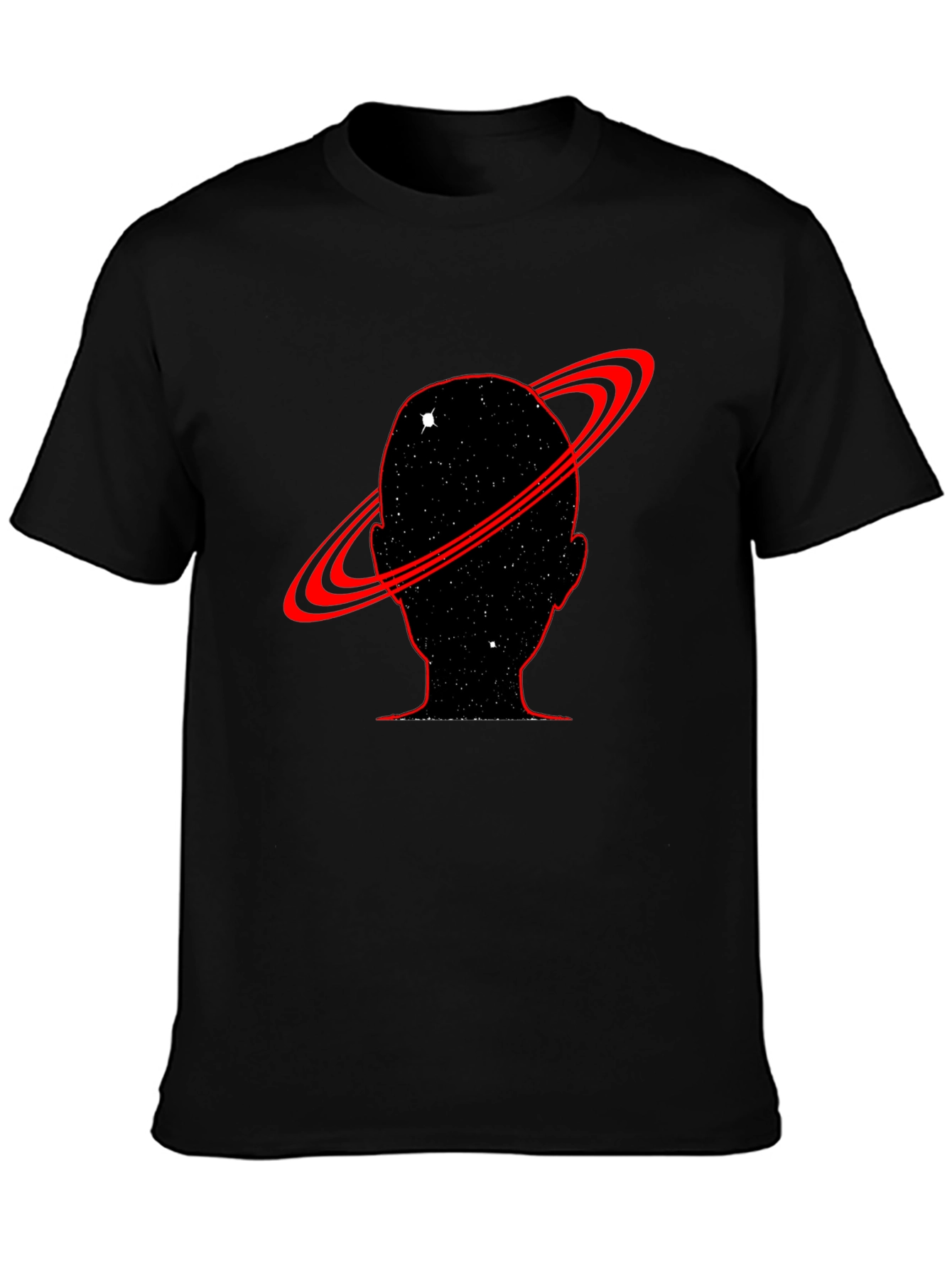 Cosmic Mind T-Shirt - Black Saturn Design