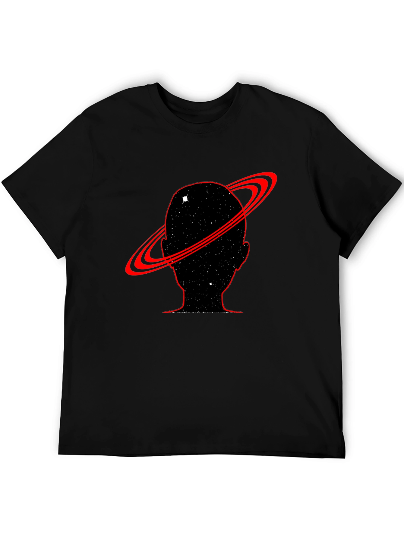 Cosmic Mind T-Shirt - Black Saturn Design