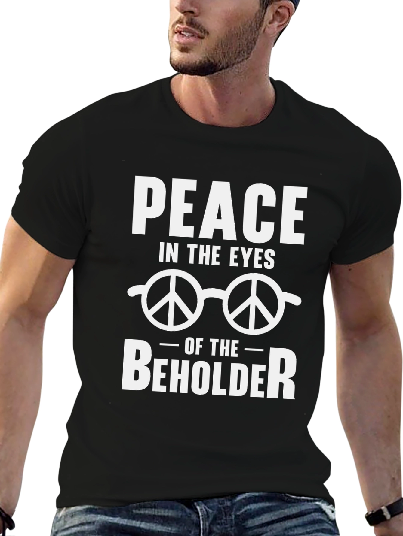 Peace in the Eyes of the Beholder Graphic T-Shirt