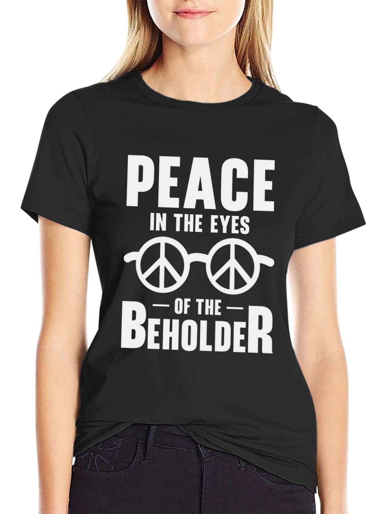 Peace in the Eyes of the Beholder Graphic T-Shirt