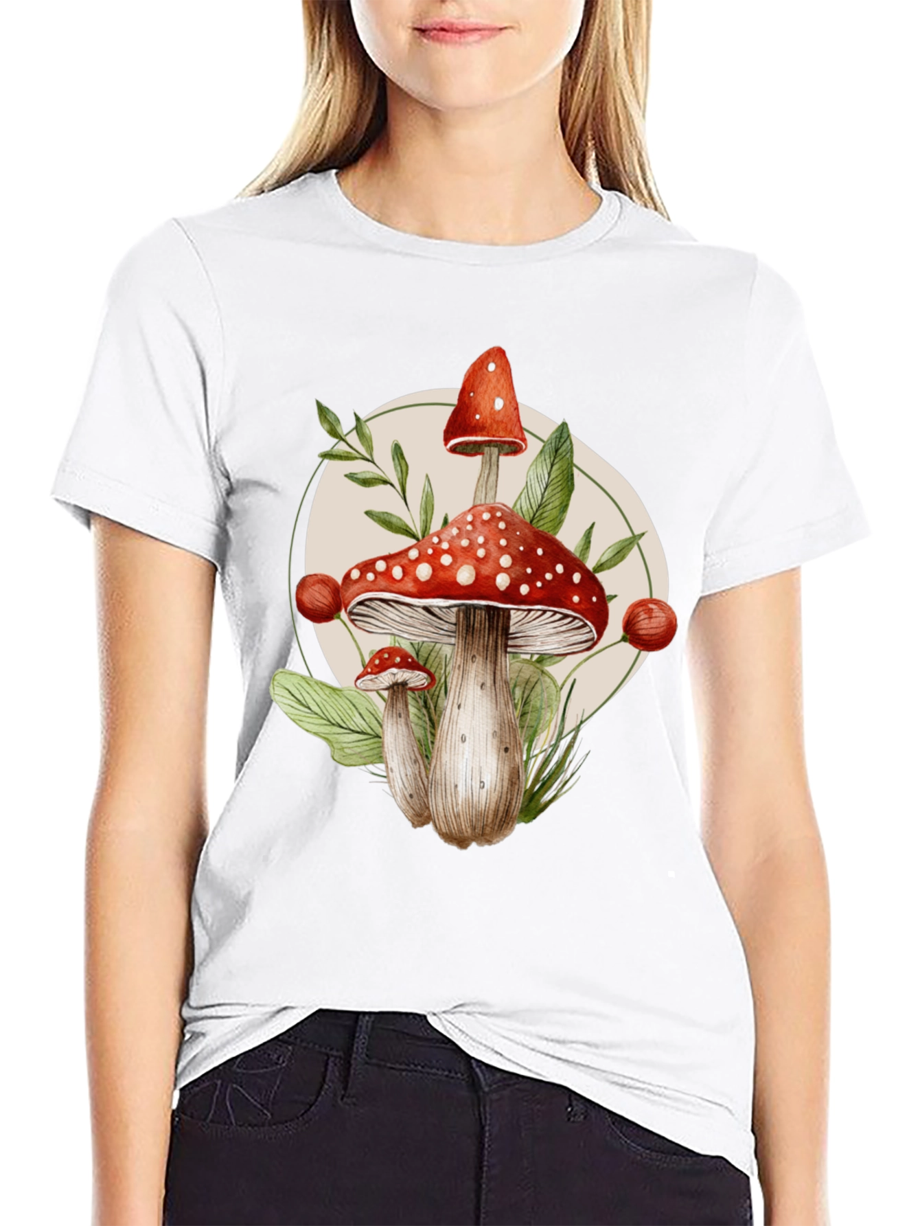 Mushroom Graphic Tee - Nature Inspired Print