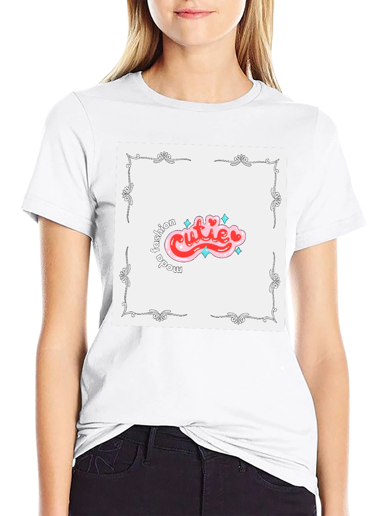 Cutie Fashion Moda Tee - Stylish Graphic T-Shirt