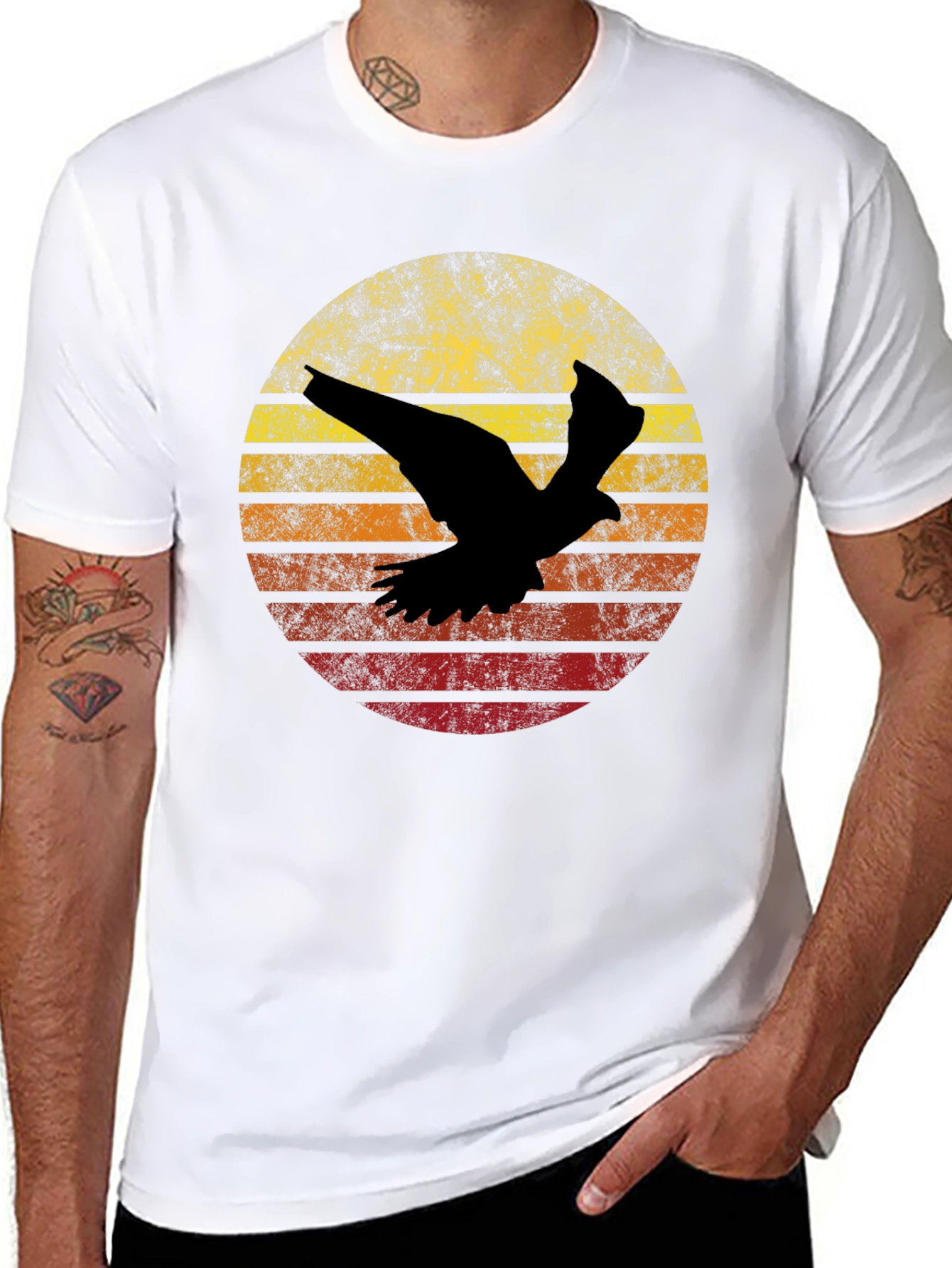 Retro Bird Silhouette T-Shirt