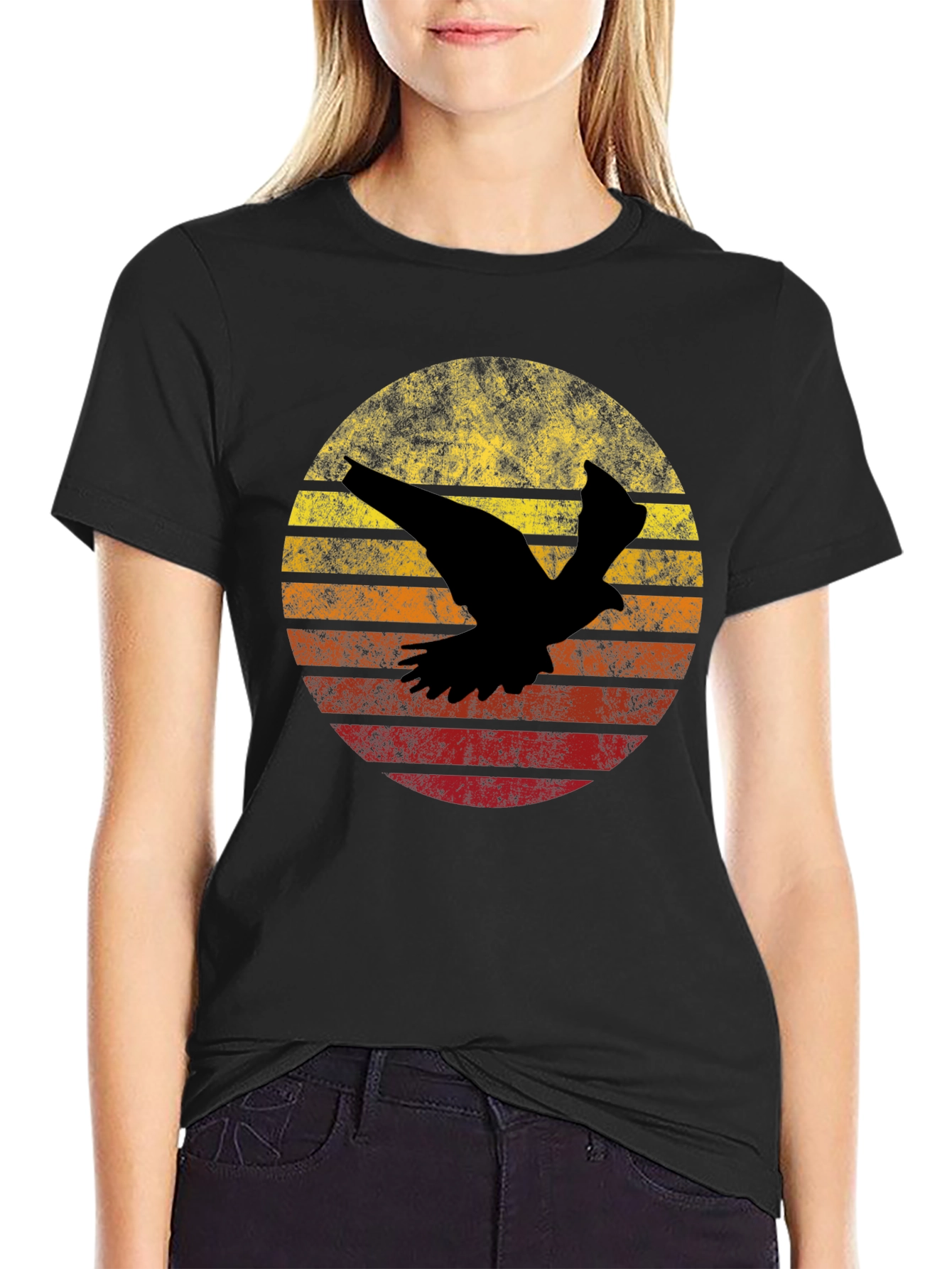 Retro Bird Silhouette T-Shirt