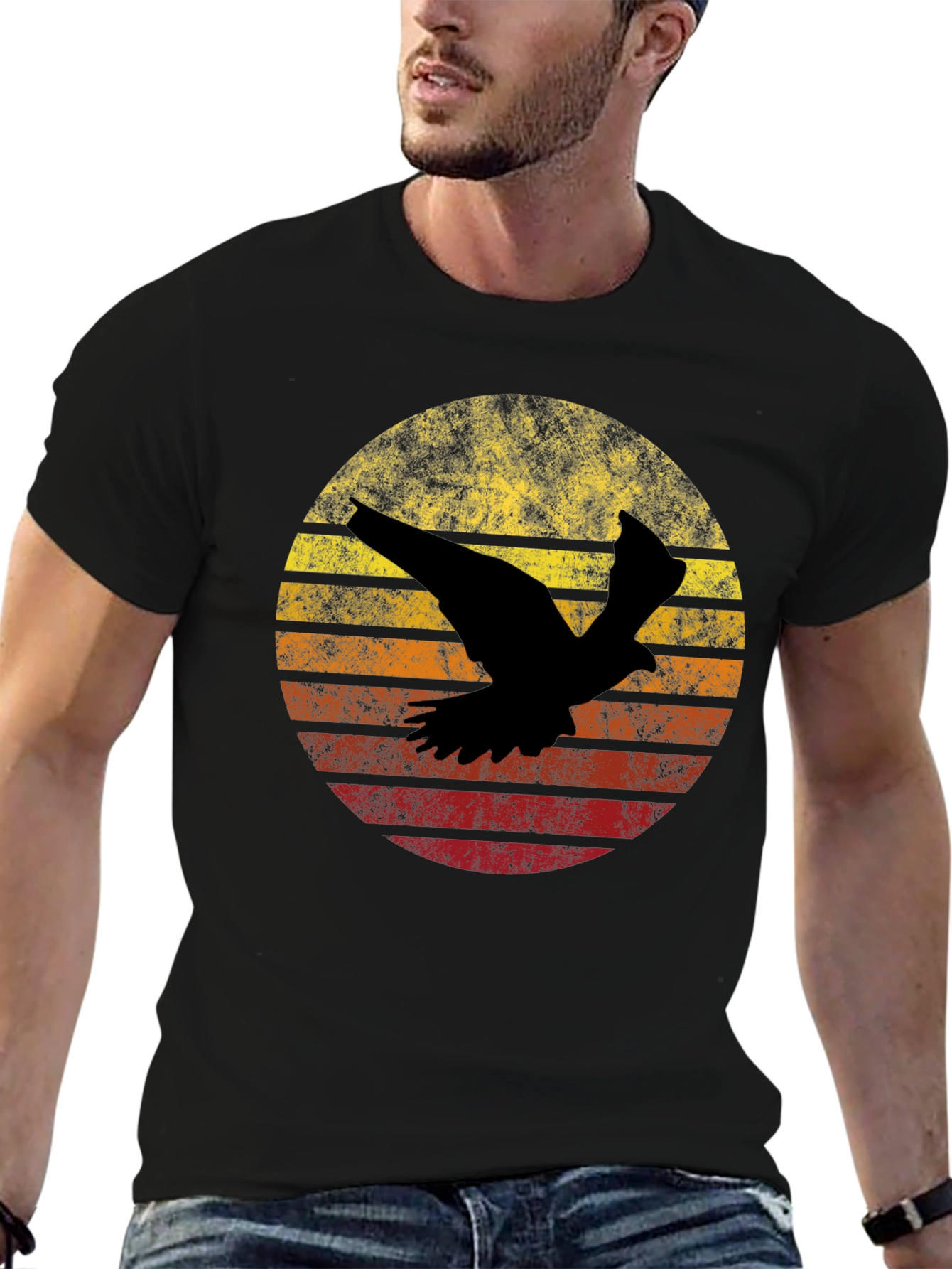 Retro Bird Silhouette T-Shirt