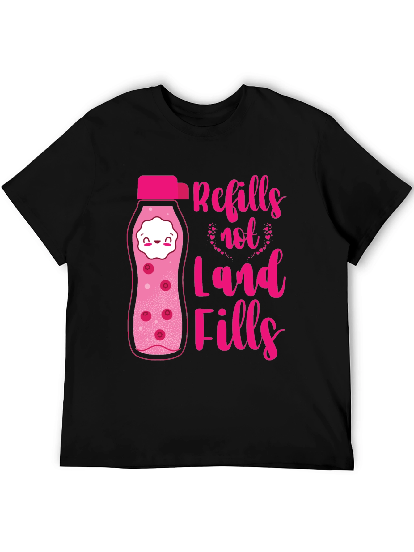 Refills Not Landfills Graphic Tee - Eco-Friendly Design