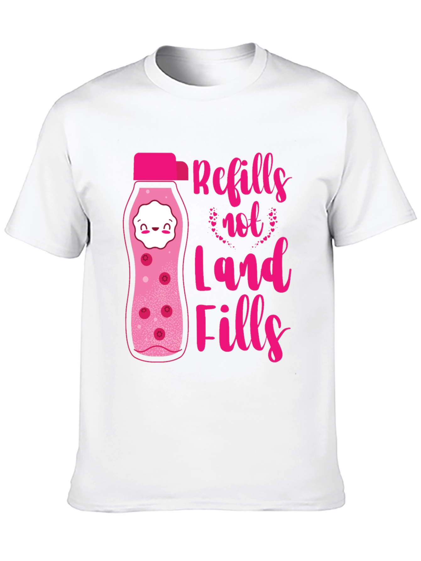 Refills Not Landfills Graphic Tee - Eco-Friendly Design