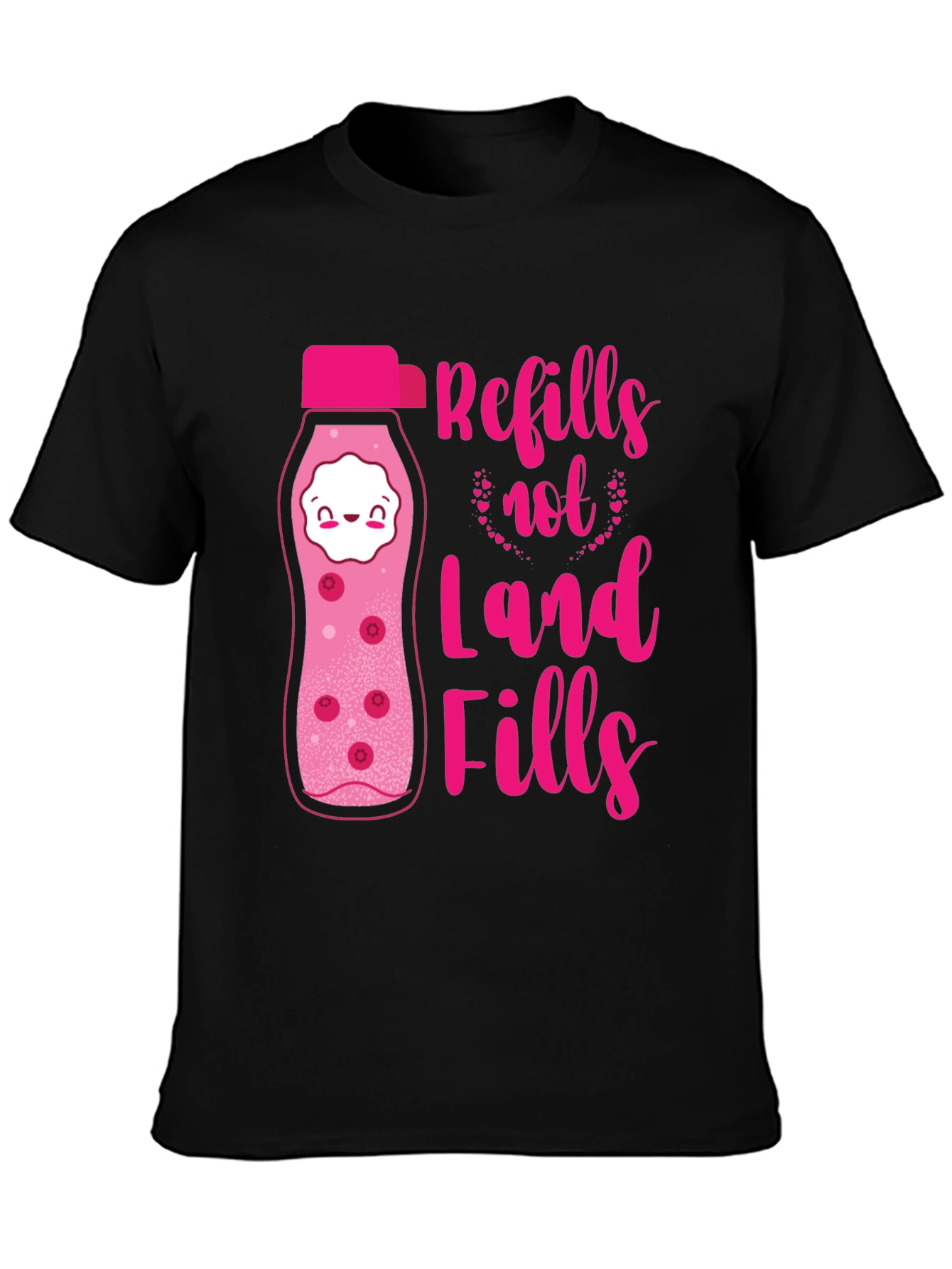 Refills Not Landfills Graphic Tee - Eco-Friendly Design