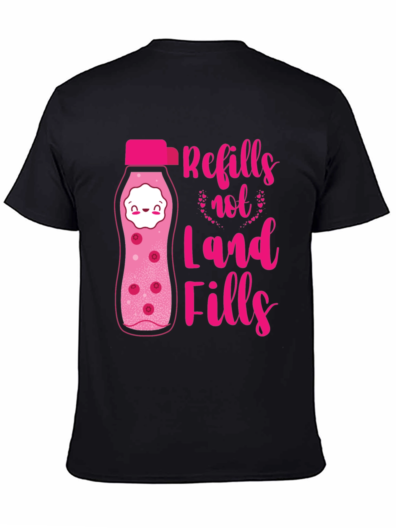 Refills Not Landfills Graphic Tee - Eco-Friendly Design