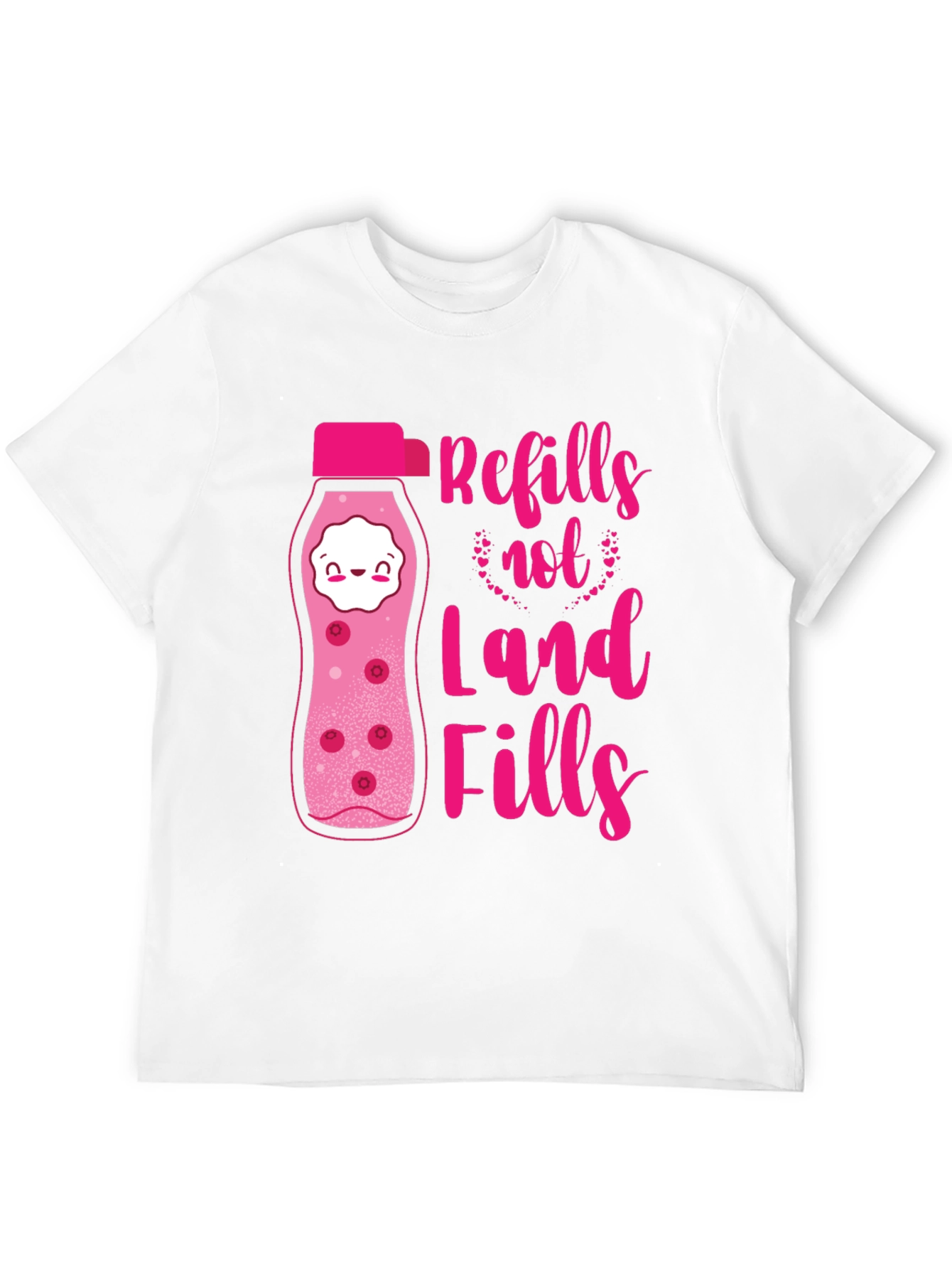 Refills Not Landfills Graphic Tee - Eco-Friendly Design