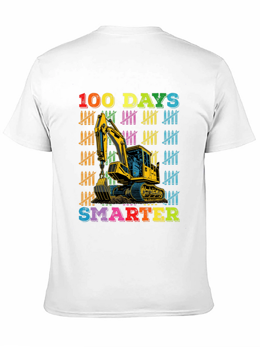 100 Days Smarter Excavator T-Shirt