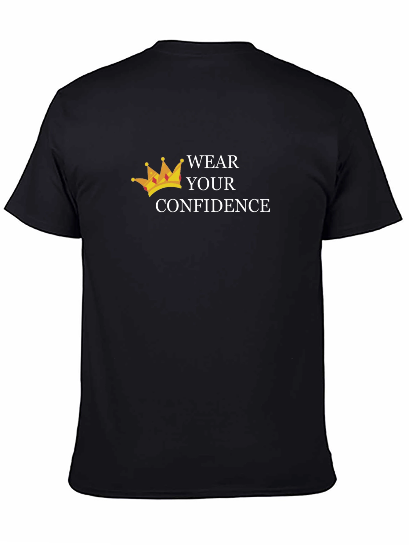 Wear Your Confidence Black Graphic Tee