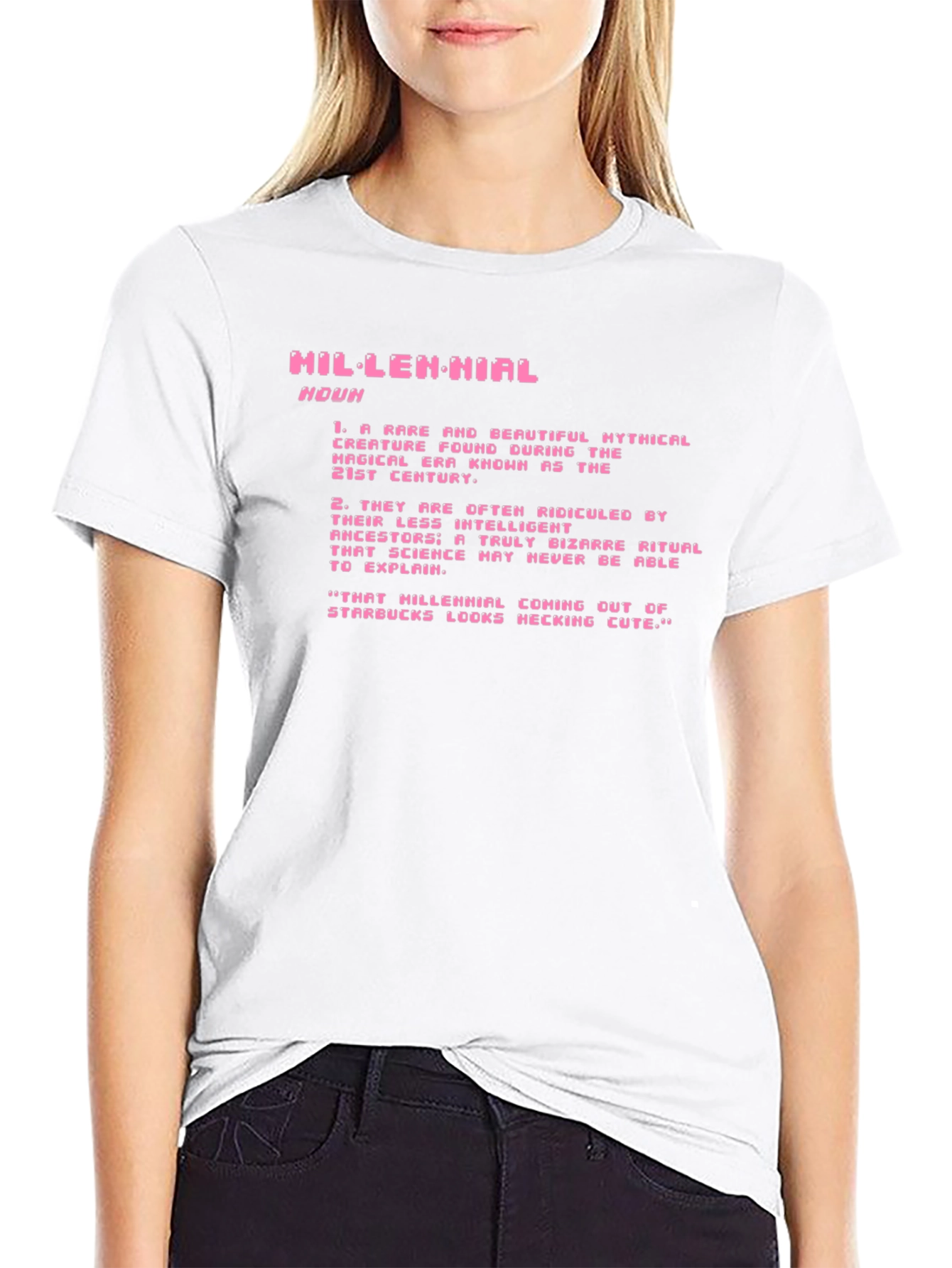 Millennial Definition Graphic Tee - Black