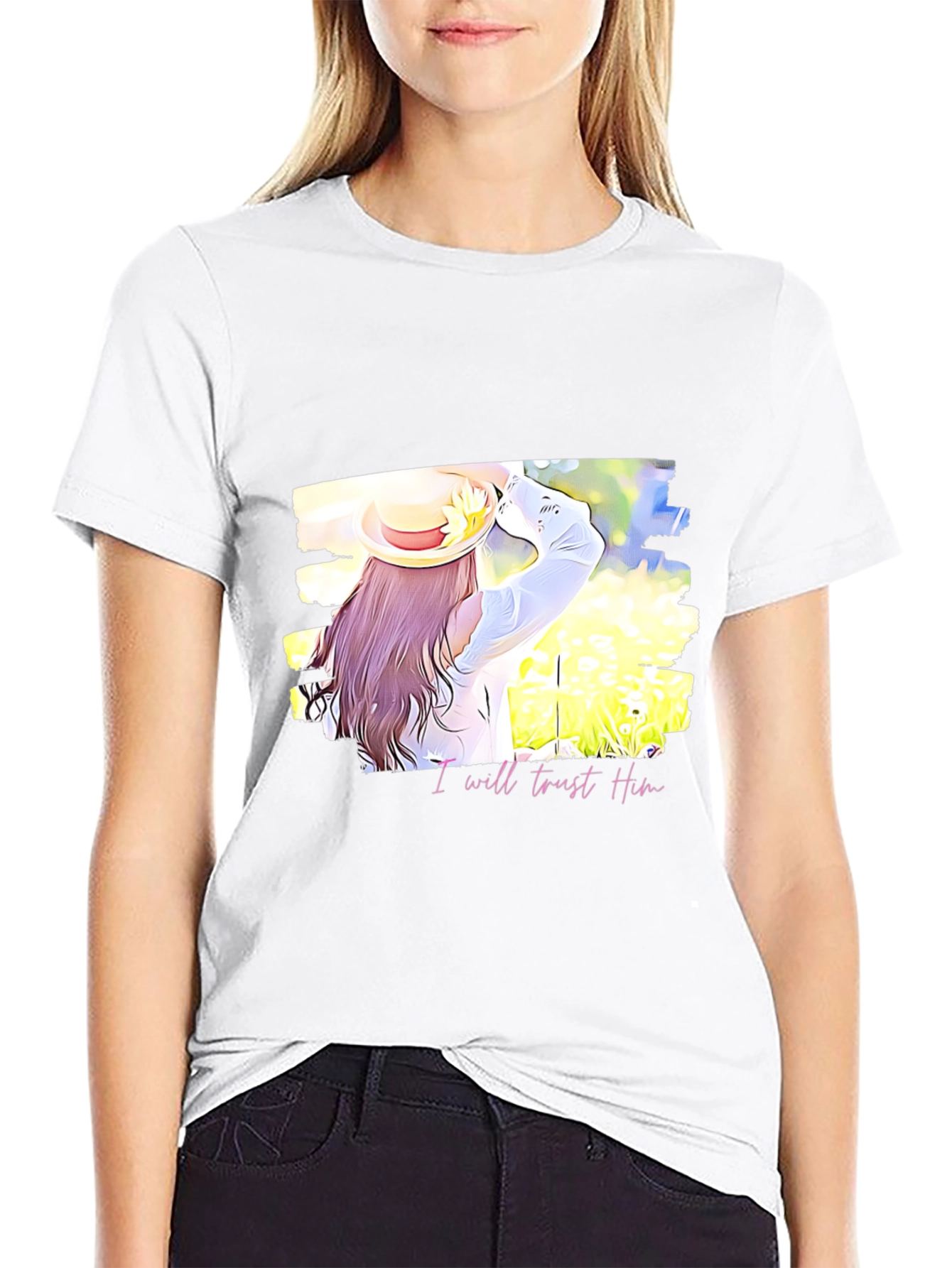 Trust Him Graphic Tee - Stylish Christian Apparel