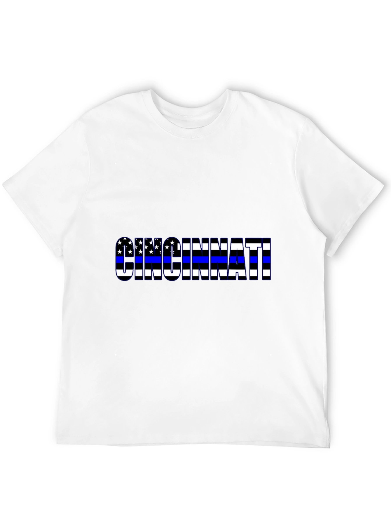 Cincinnati Thin Blue Line Flag T-Shirt