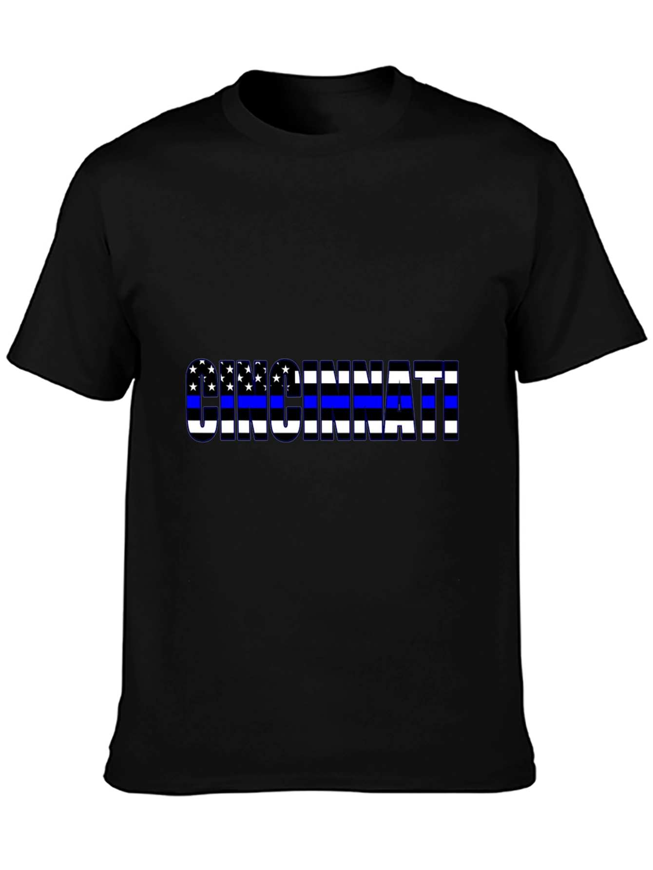 Cincinnati Thin Blue Line Flag T-Shirt