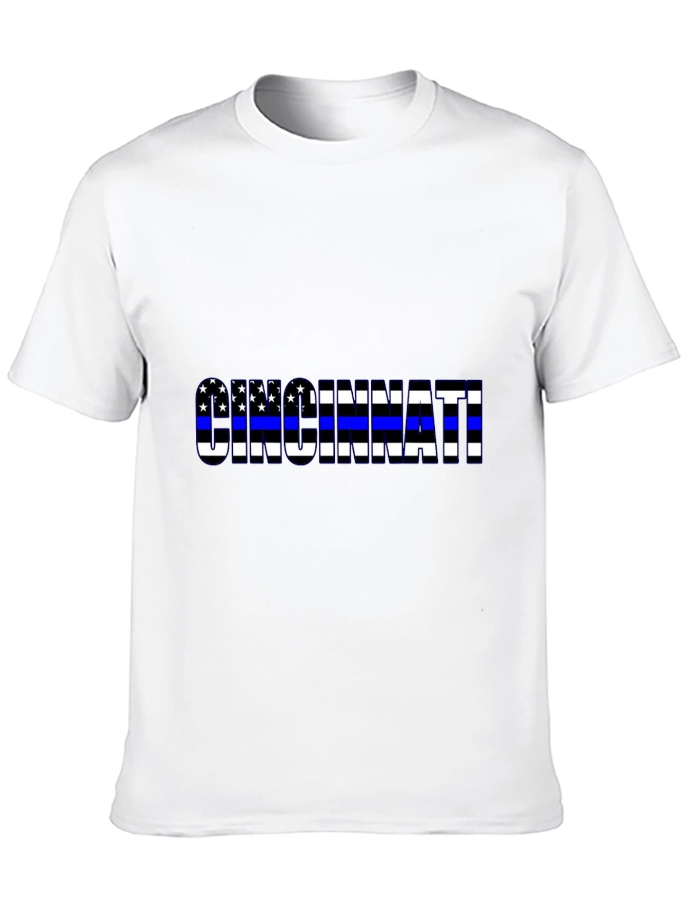 Cincinnati Thin Blue Line Flag T-Shirt