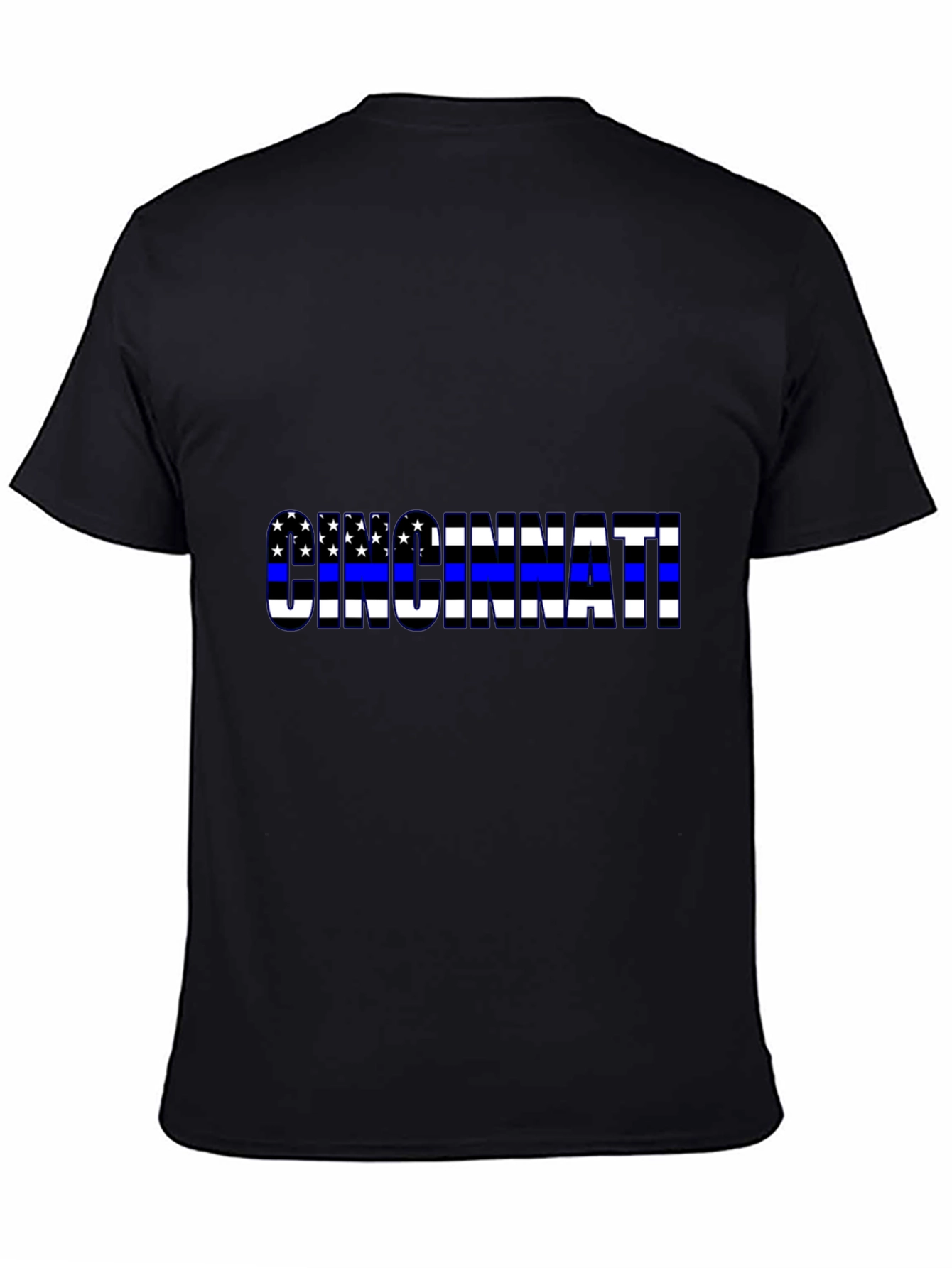 Cincinnati Thin Blue Line Flag T-Shirt