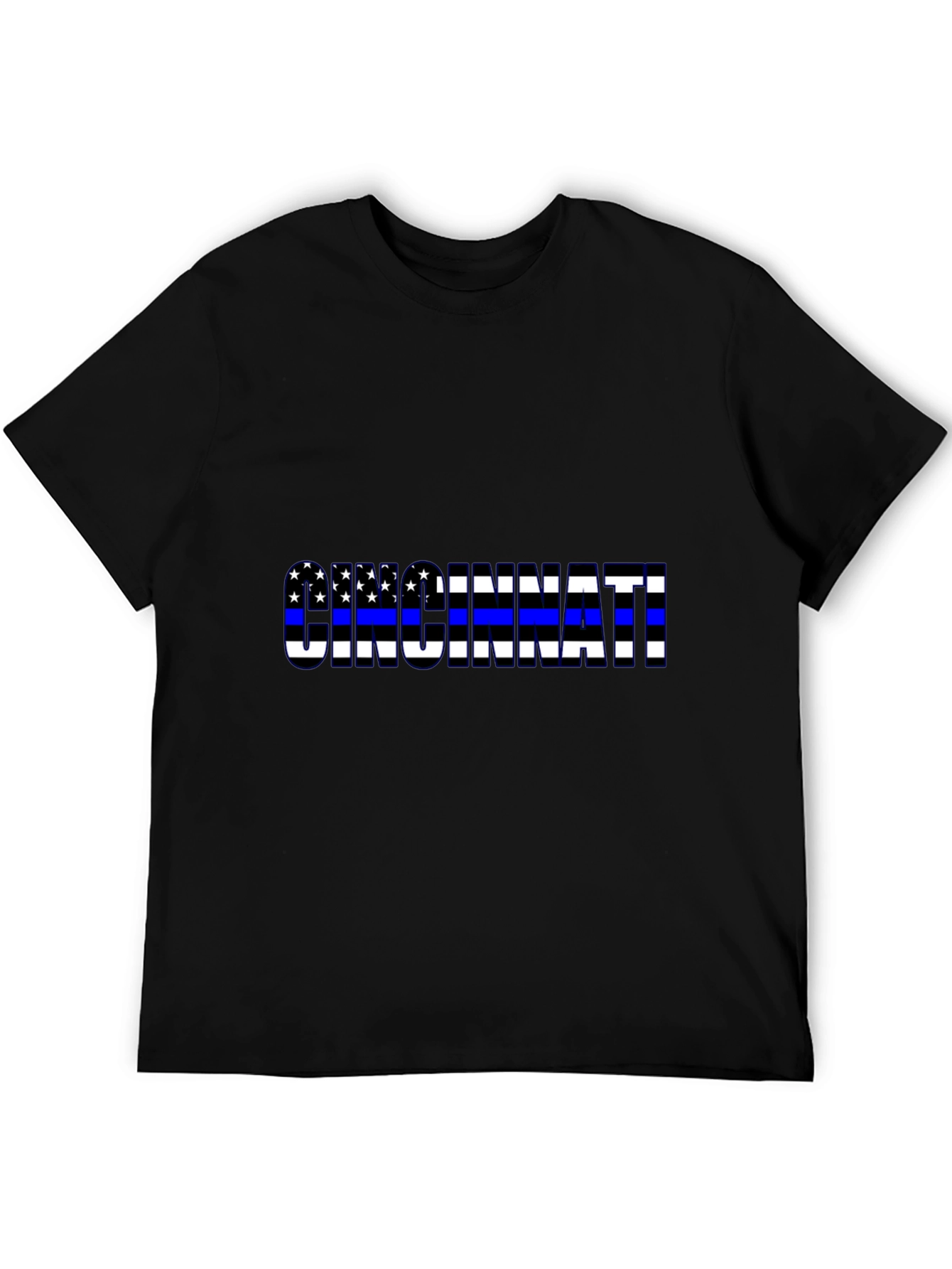 Cincinnati Thin Blue Line Flag T-Shirt