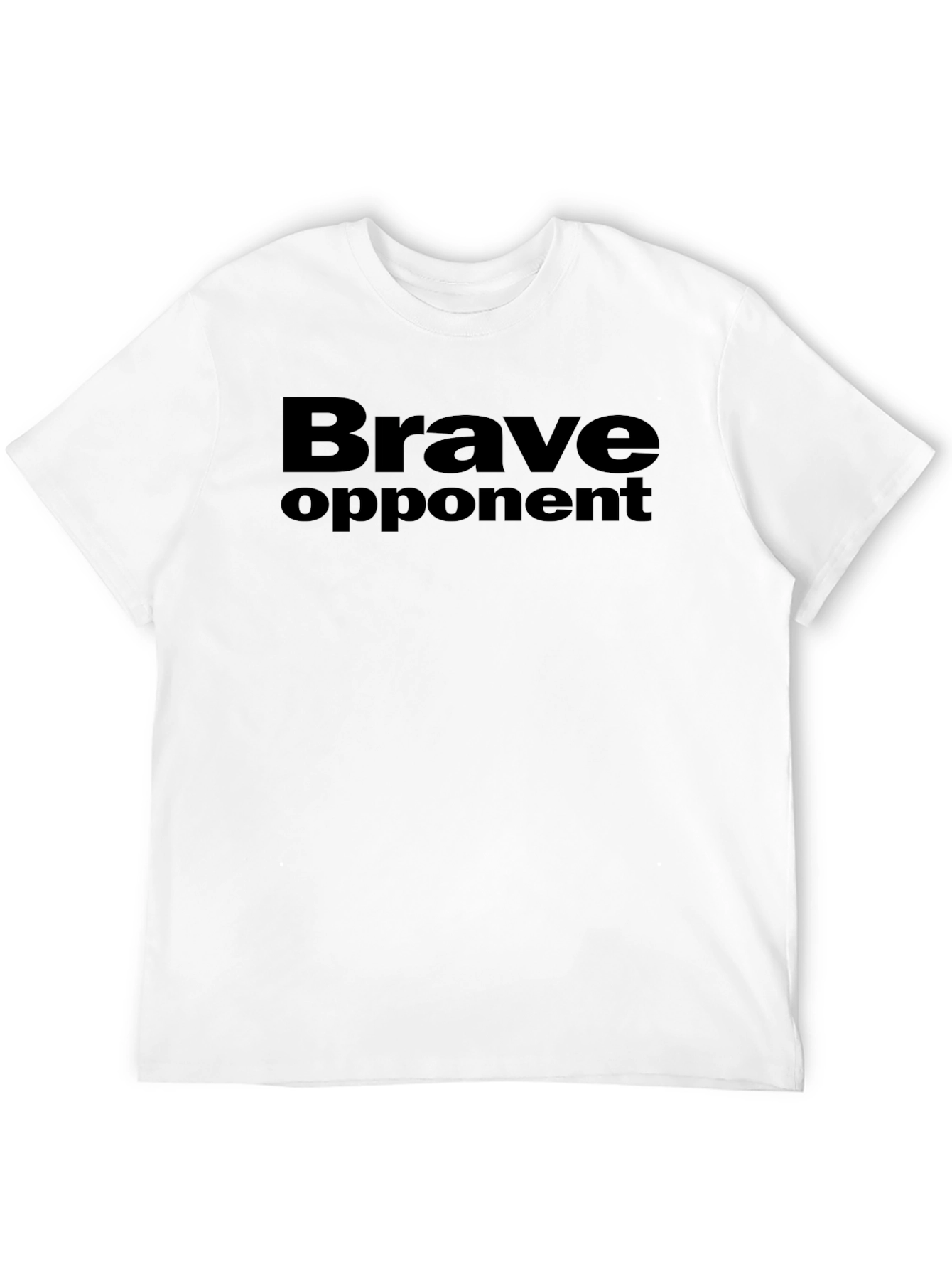 Brave Opponent Graphic Tee - Black Crew Neck