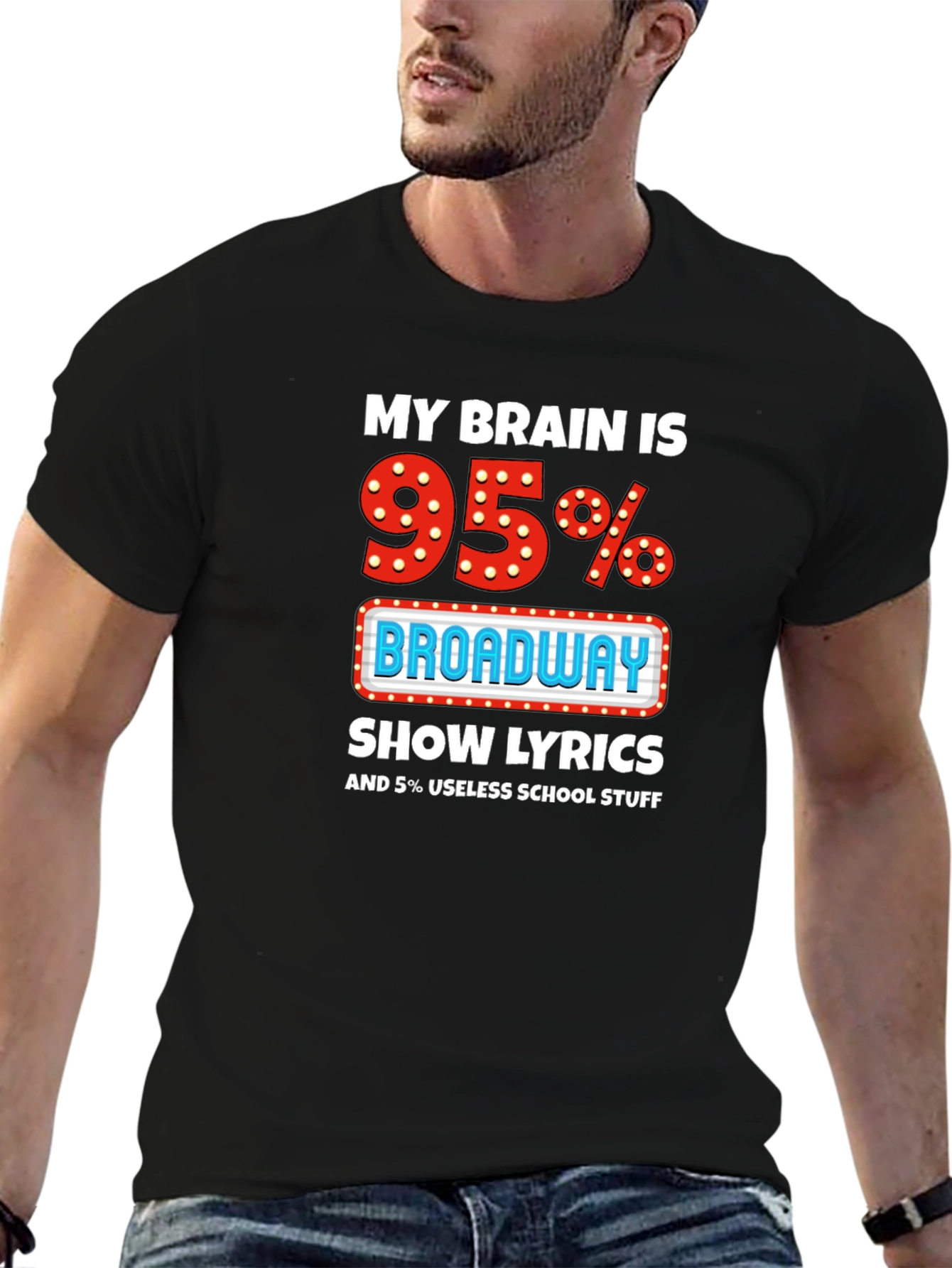 Broadway Show Lyrics T-Shirt Funny Theater Tee