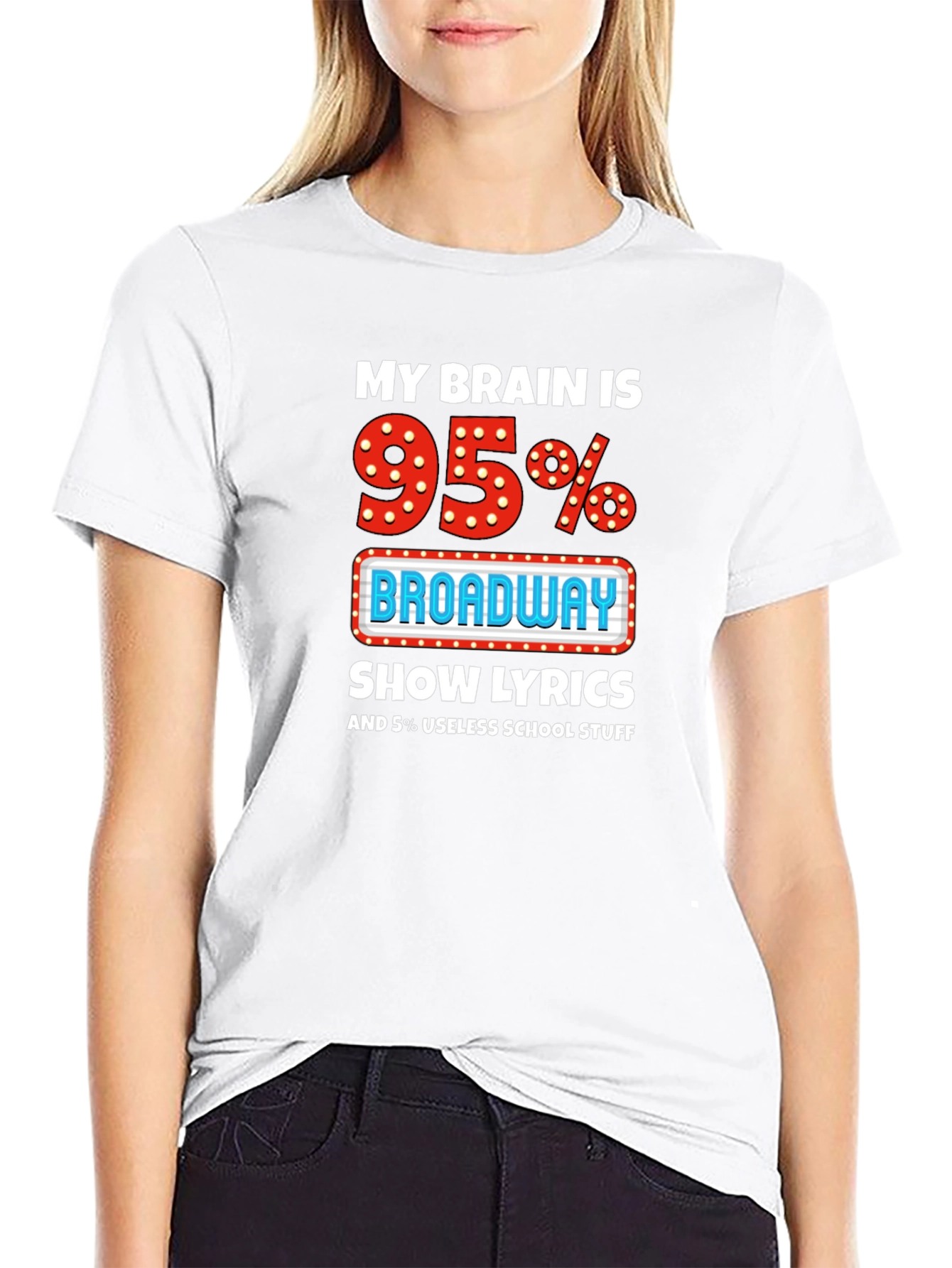 Broadway Show Lyrics T-Shirt Funny Theater Tee